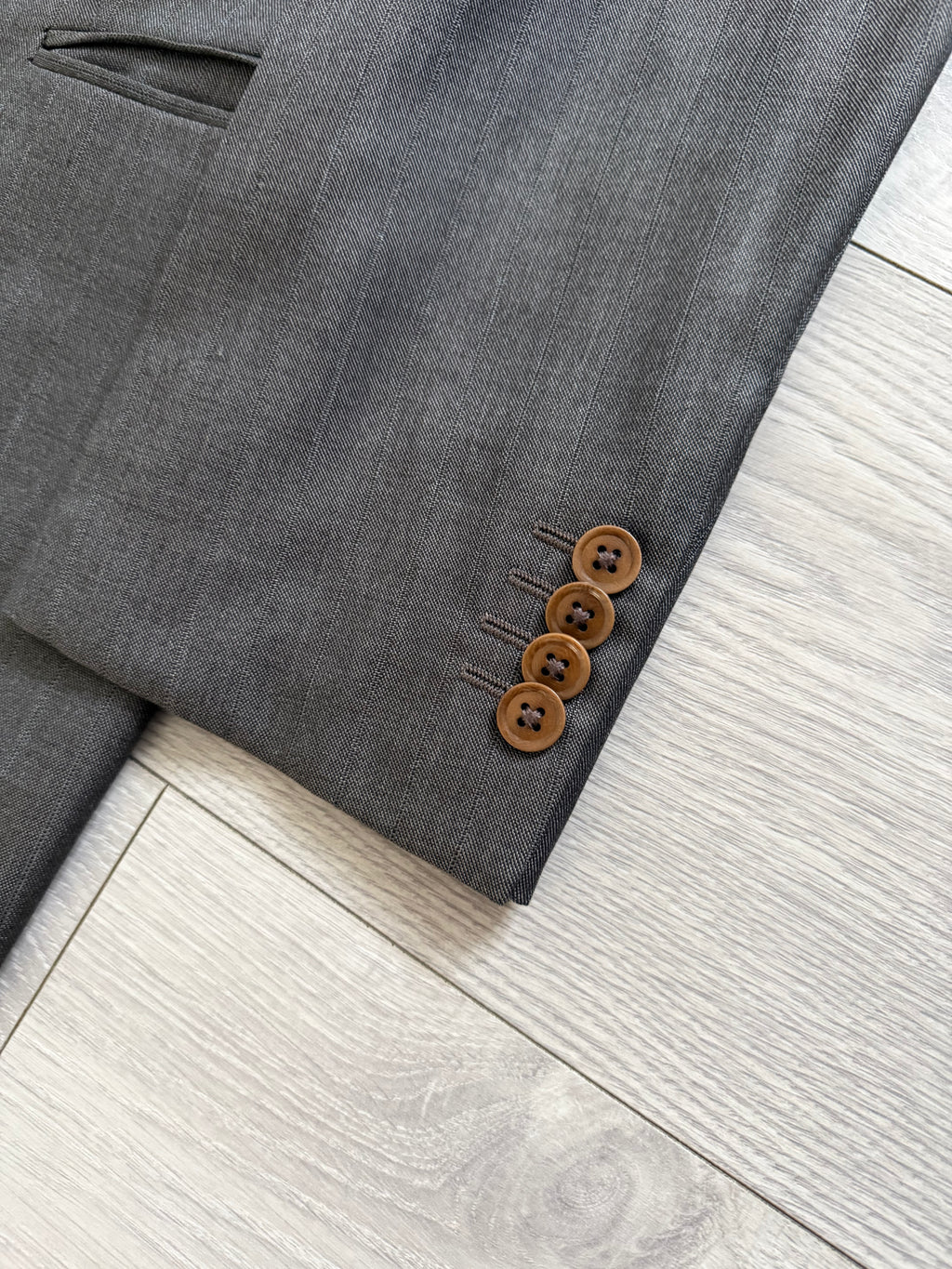 Armani 2000s 2B Peaked Lapel Wool Silk Sport Jacket Blazer - Size S