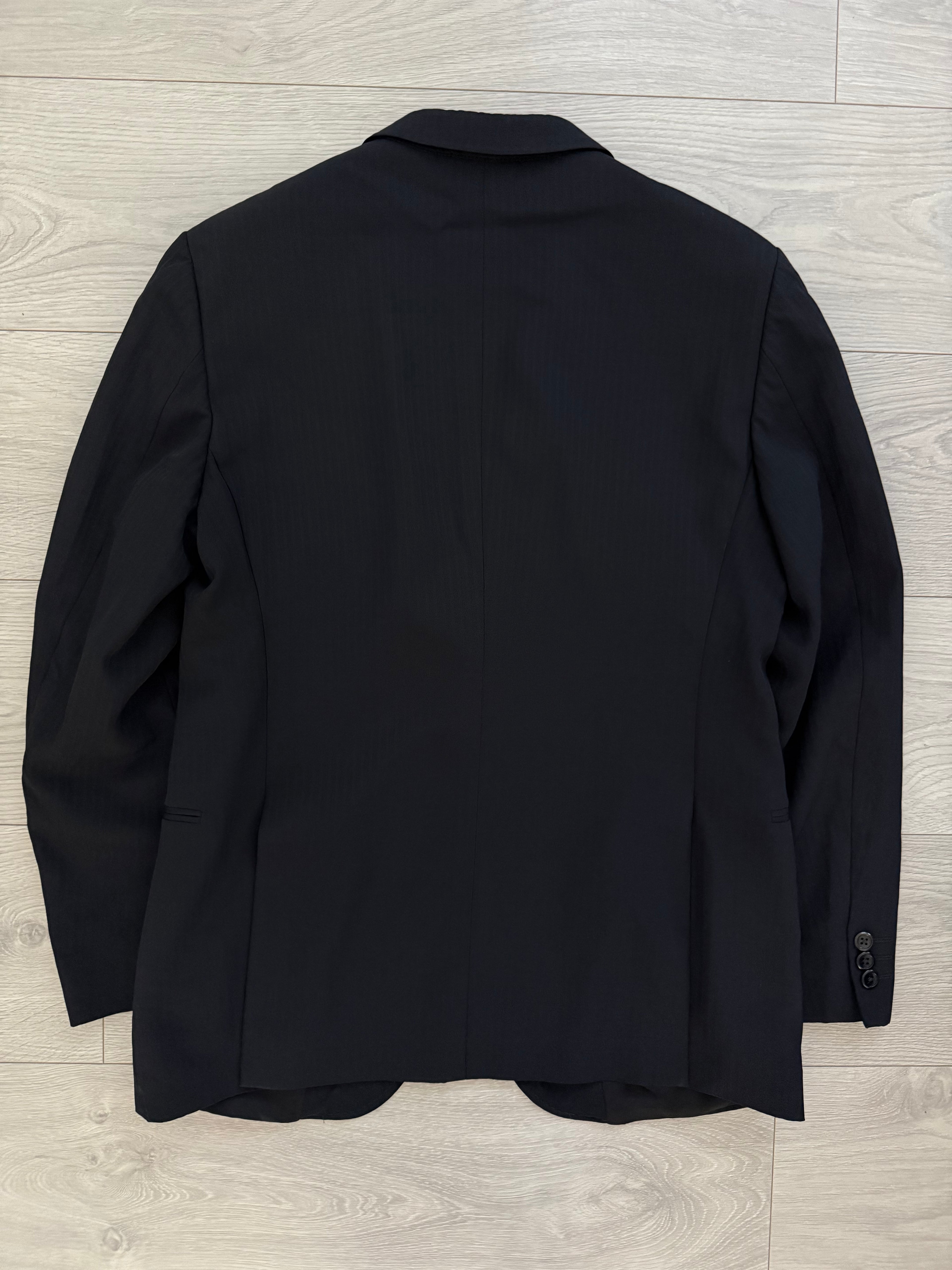 Armani 1990s 1B Pleated Wool Navy Suit - Size S Jacket / 31" Waist