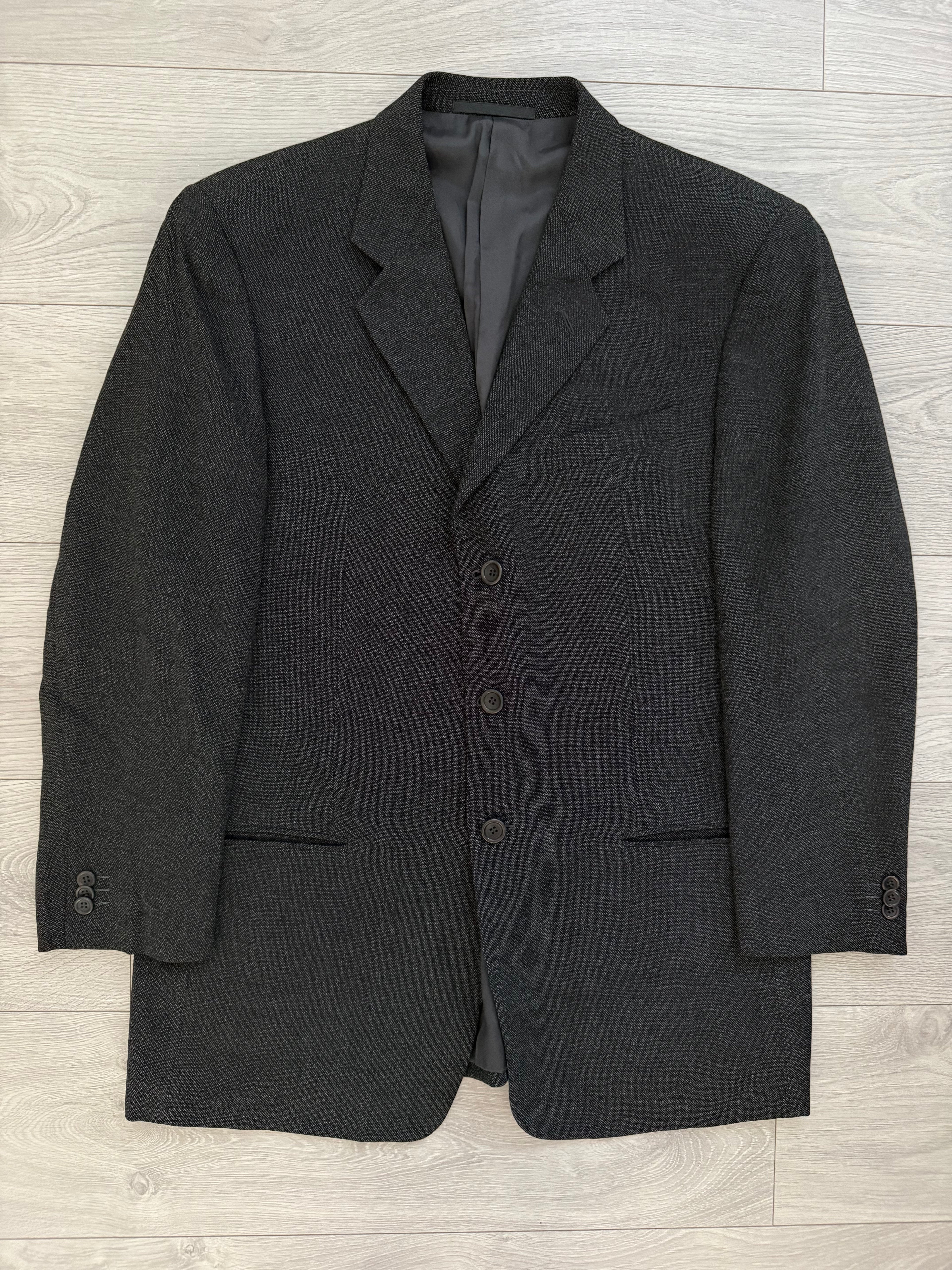 Armani 1990s 3B Wool Double-Pleated Suit Grey - Size L Jacket / 36" Waist