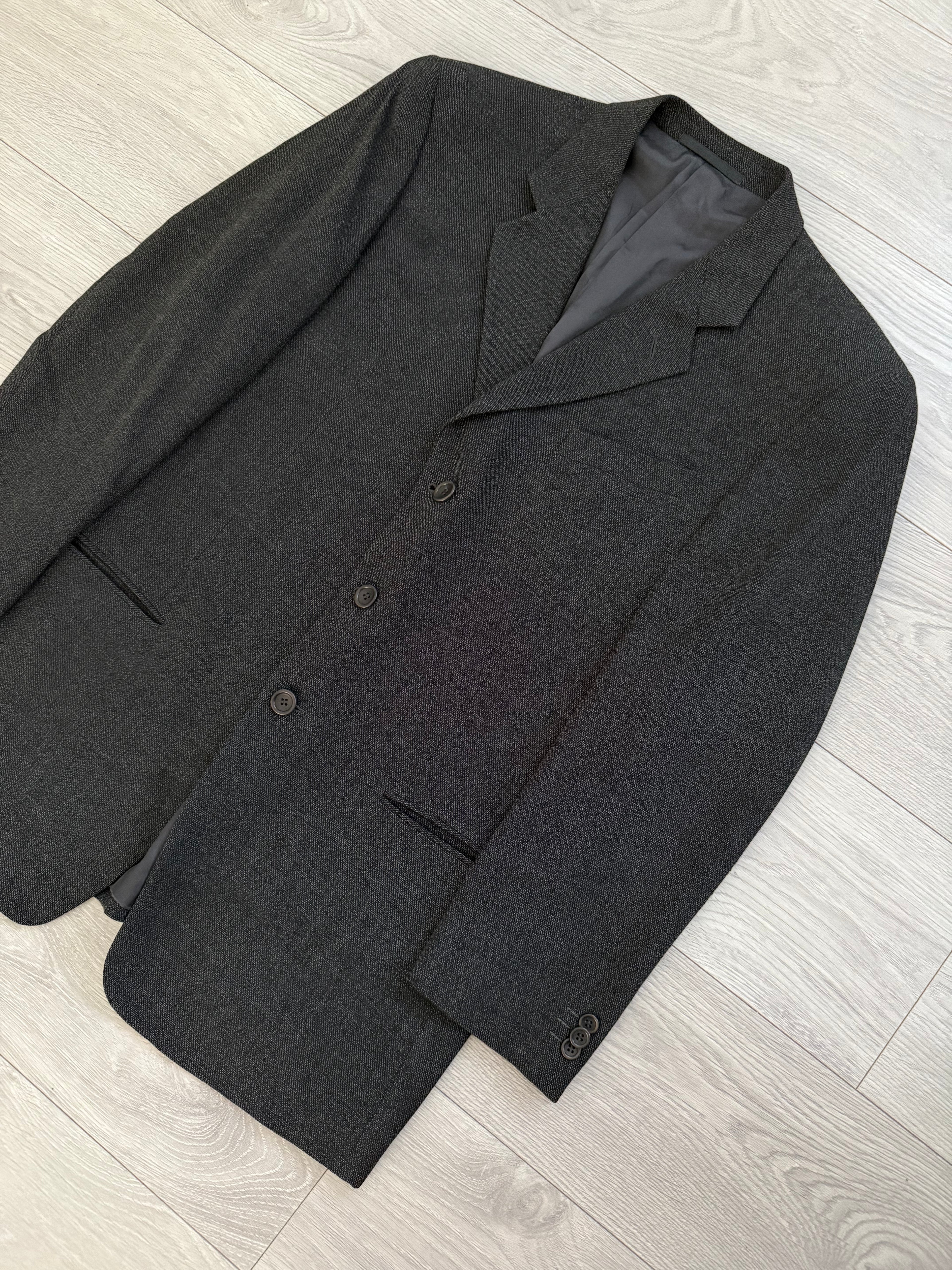 Armani 1990s 3B Wool Double-Pleated Suit Grey - Size L Jacket / 36" Waist
