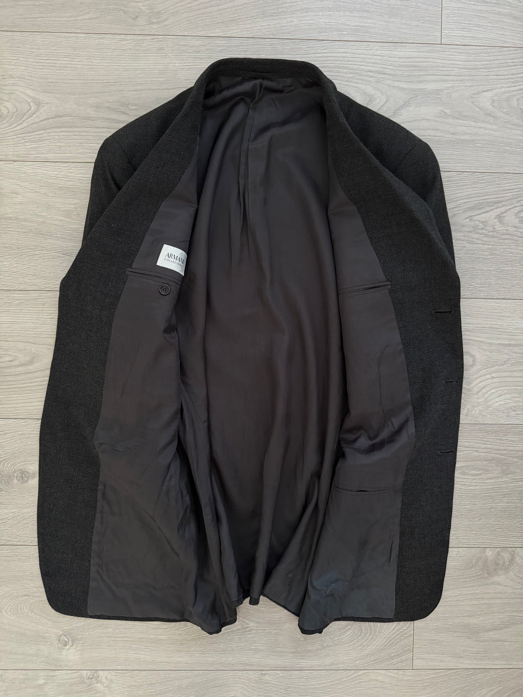 Armani 1990s 3B Wool Double-Pleated Suit Grey - Size L Jacket / 36" Waist