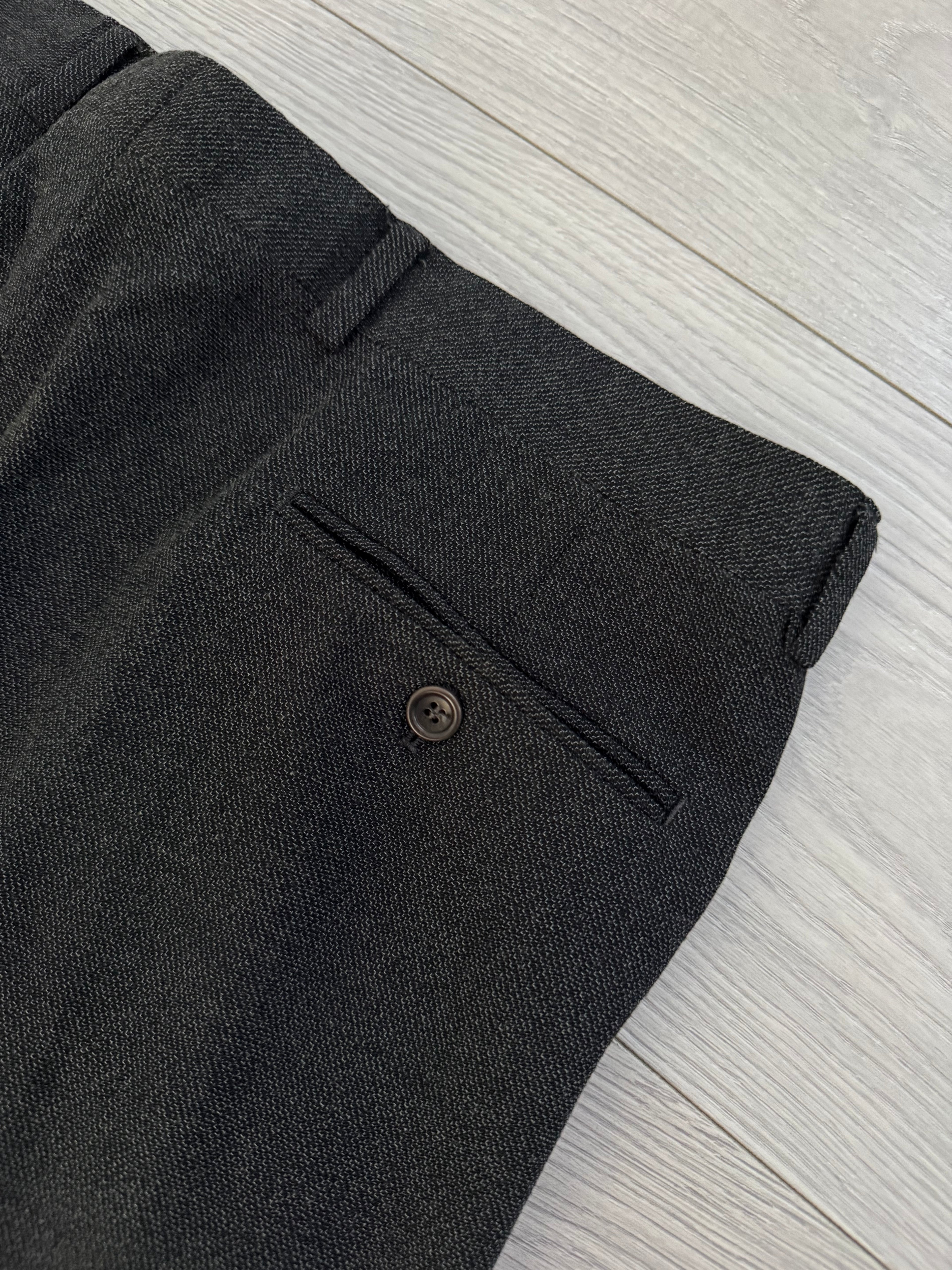 Armani 1990s 3B Wool Double-Pleated Suit Grey - Size L Jacket / 36" Waist