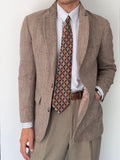 Brooks Brothers 1980s Textured Wool 2B Sports Jacket Blazer - Size S