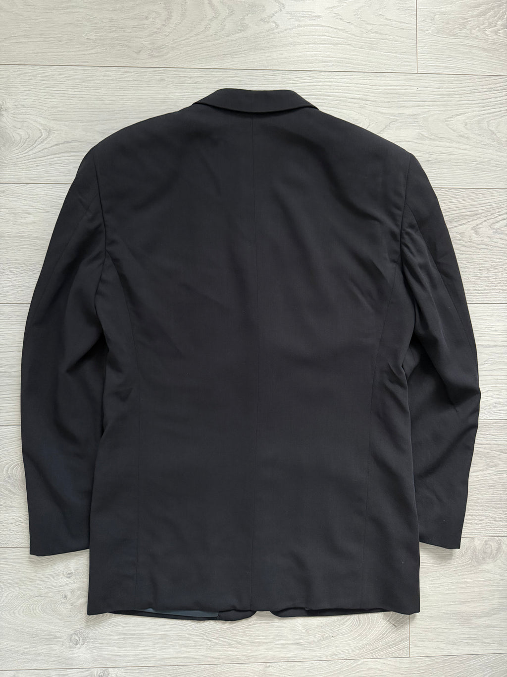 Giorgio Armani 1980s 3B Triple-Pleated Draped Wool Suit Navy Blue - Size M Jacket / 32" Waist