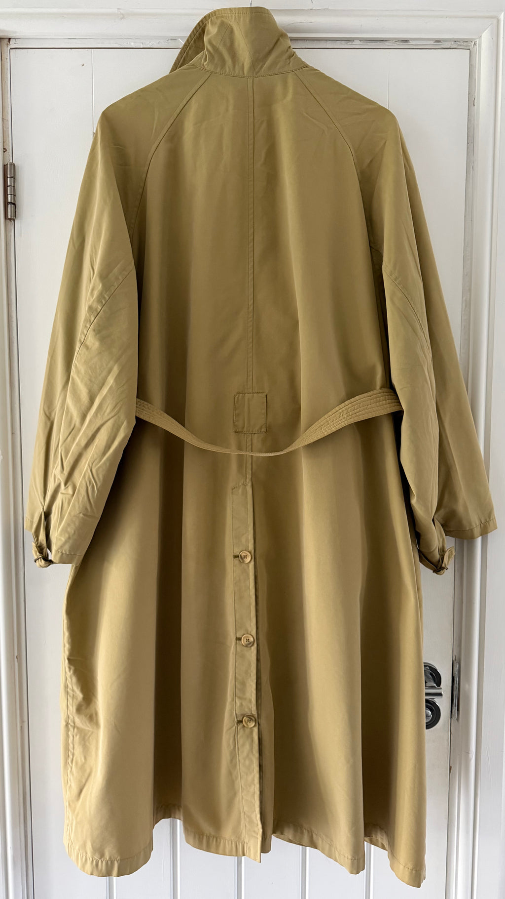 Giorgio Armani Black Label 1990s Belted Coat - Size M