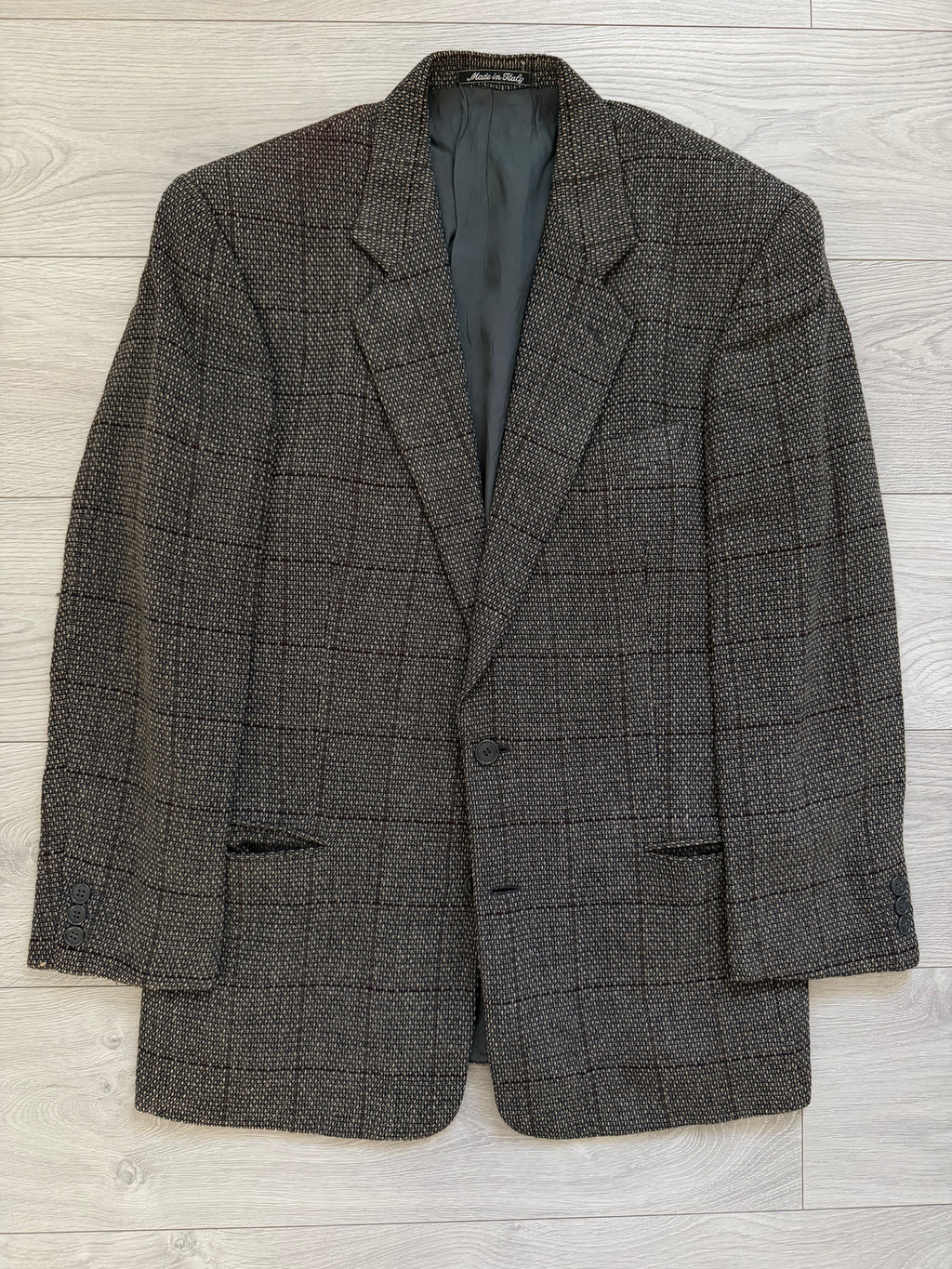 Giorgio Armani 1980s 2B Textured Wool Sport Jacket Blazer - Size M