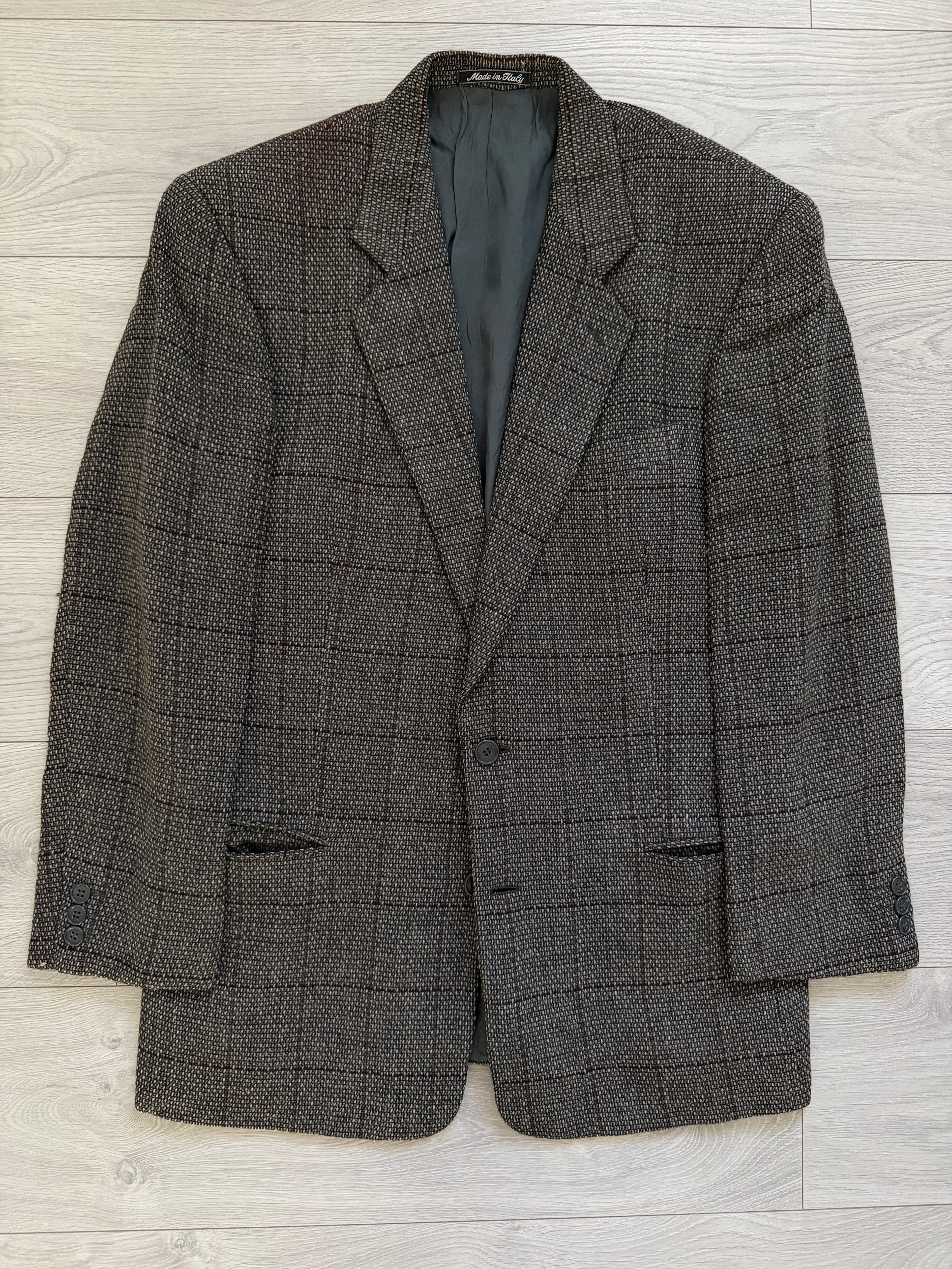 Giorgio Armani 1980s 2B Textured Wool Sport Jacket Blazer - Size M