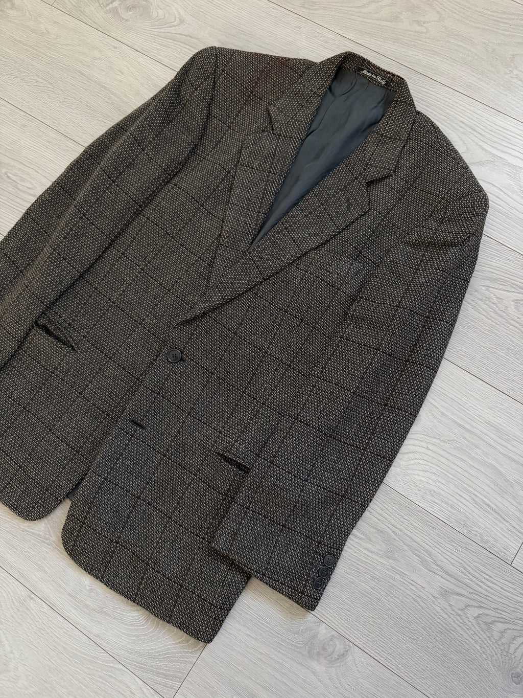 Giorgio Armani 1980s 2B Textured Wool Sport Jacket Blazer - Size M