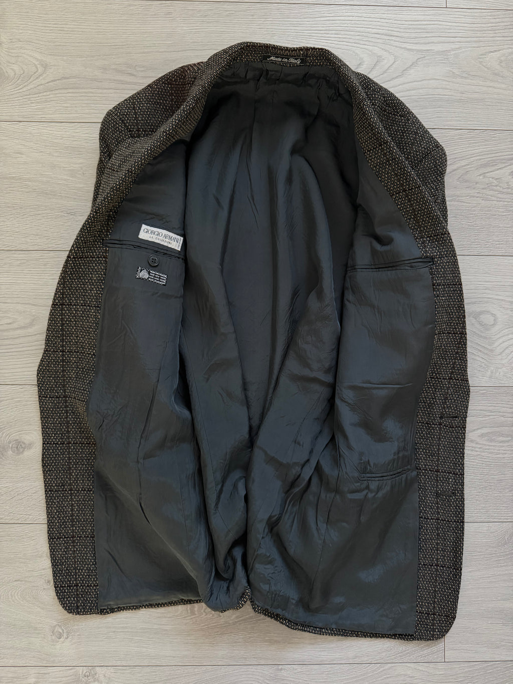 Giorgio Armani 1980s 2B Textured Wool Sport Jacket Blazer - Size M