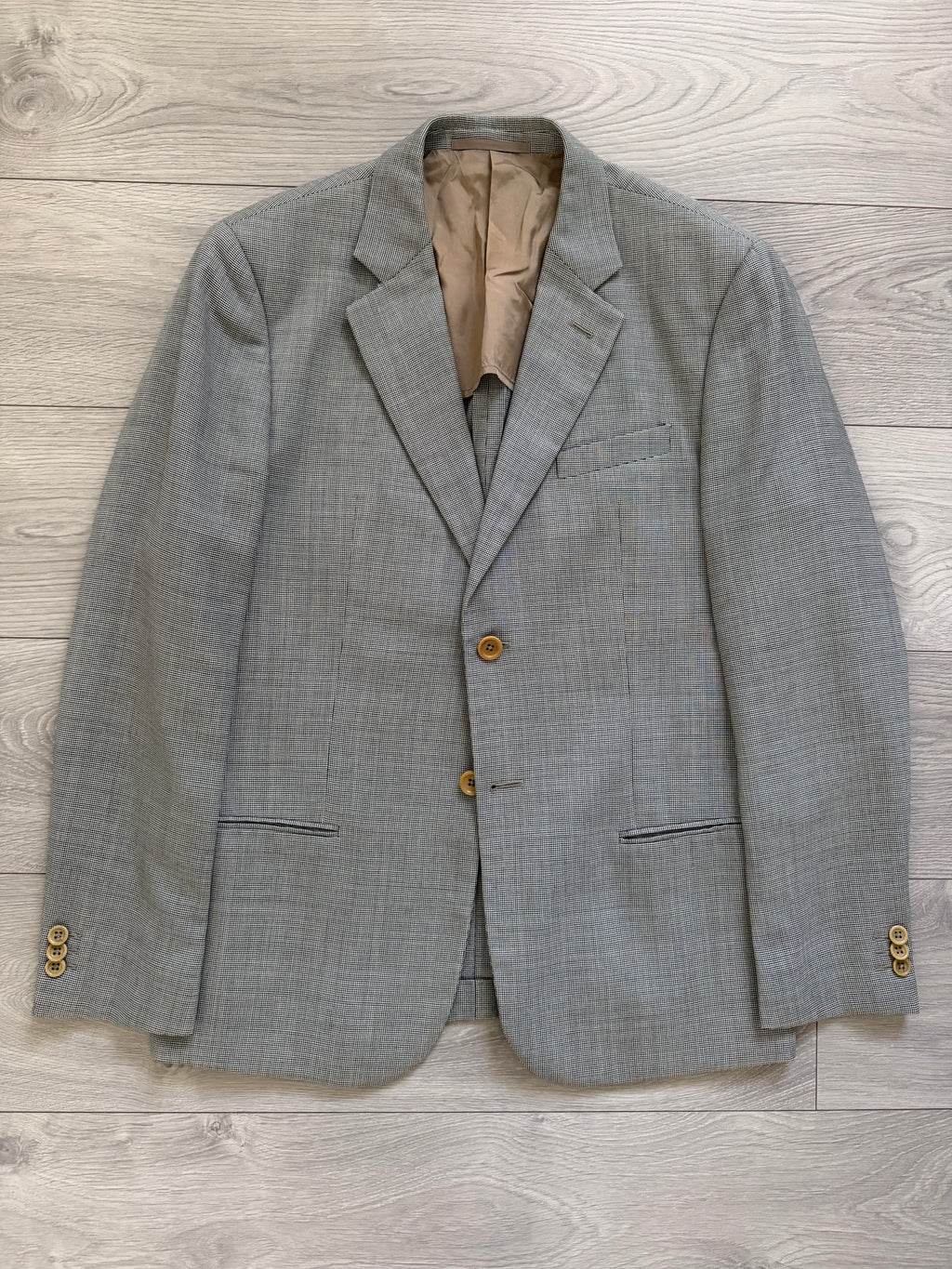 Armani 1990s 2B Textured Wool Silk Sport Jacket Blazer - Size M