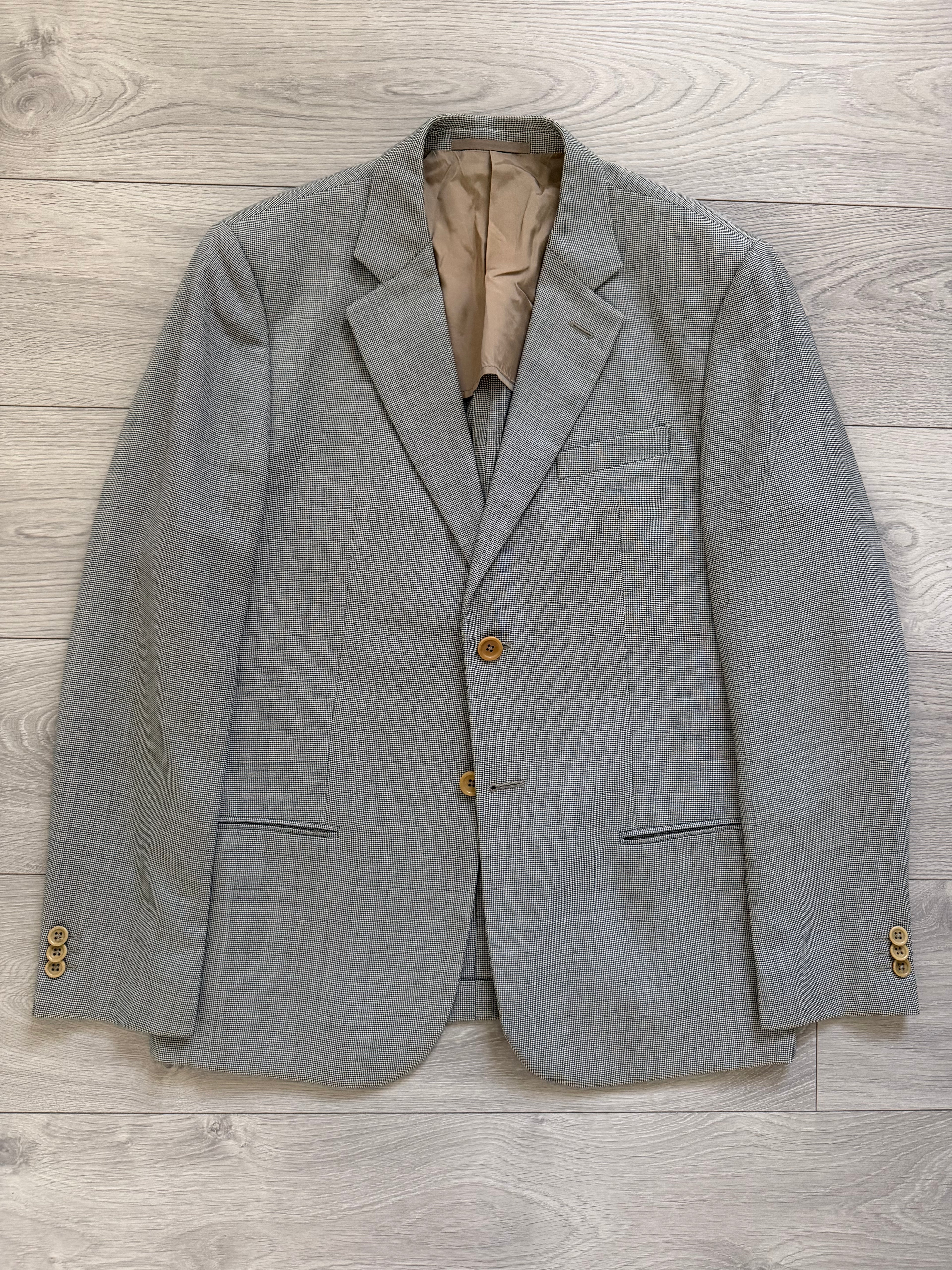 Armani 1990s 2B Textured Wool Silk Sport Jacket Blazer - Size M