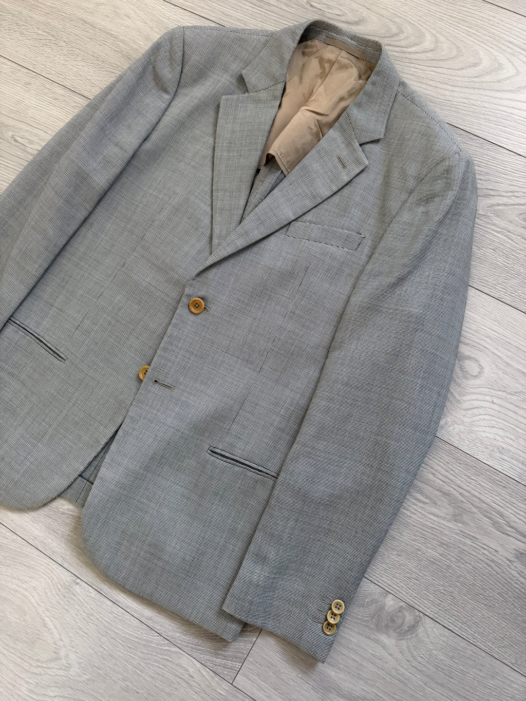 Armani 1990s 2B Textured Wool Silk Sport Jacket Blazer - Size M
