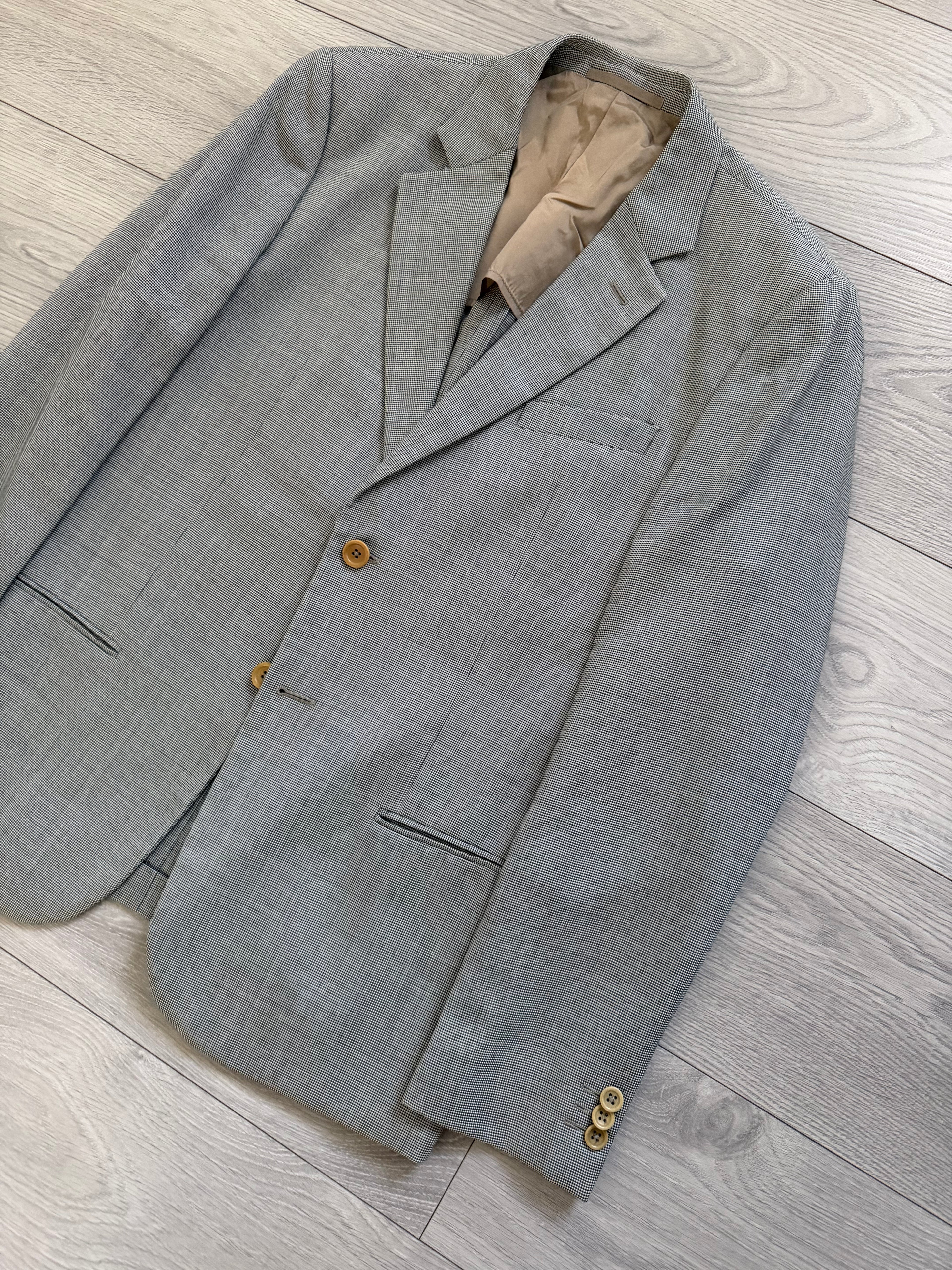 Armani 1990s 2B Textured Wool Silk Sport Jacket Blazer - Size M