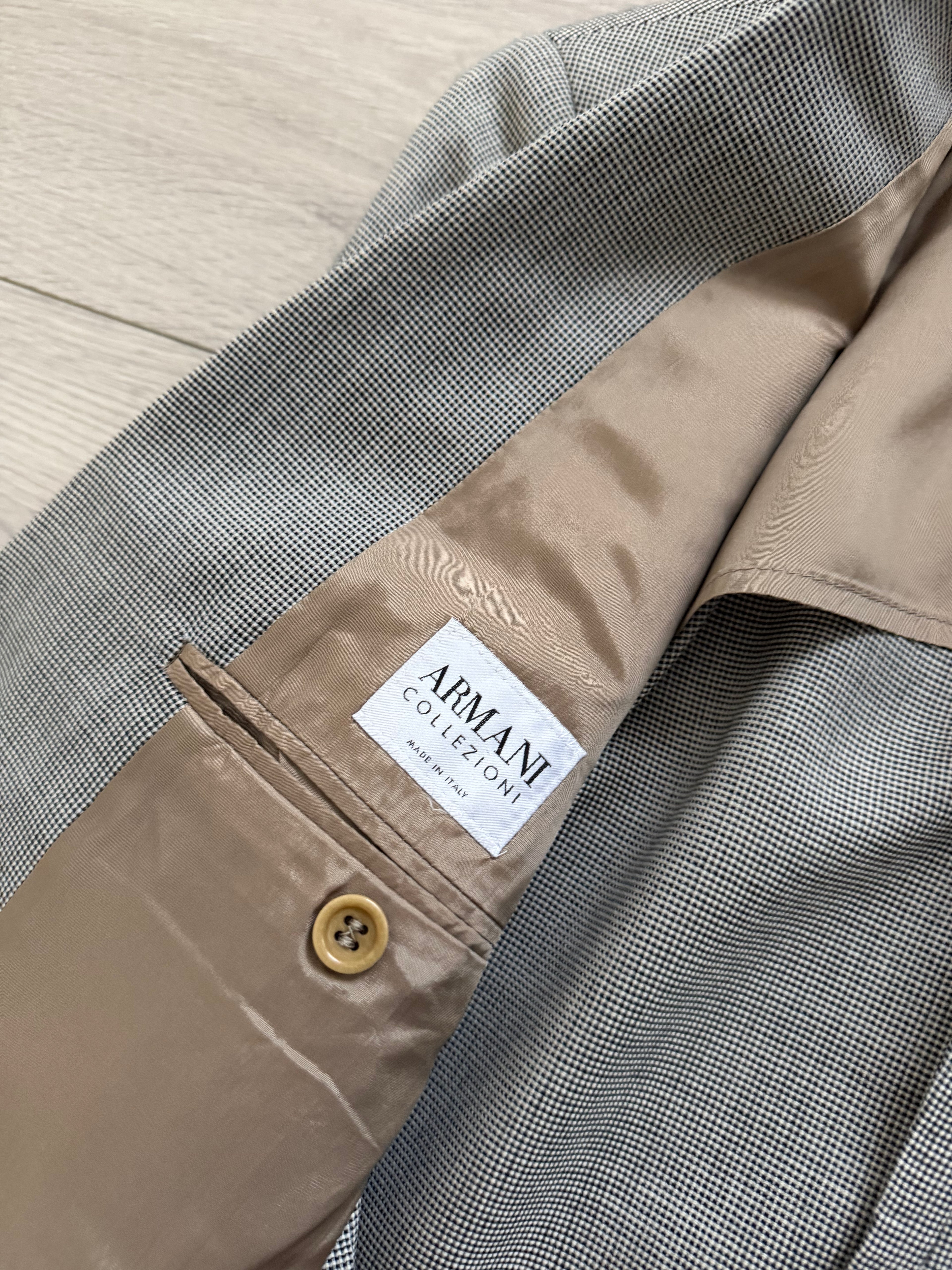 Armani 1990s 2B Textured Wool Silk Sport Jacket Blazer - Size M