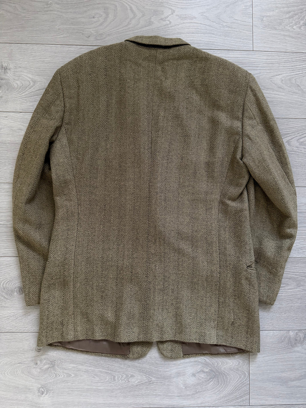 Giorgio Armani 1980s 2B Textured Wool Beige Sport Jacket Blazer - Size XL