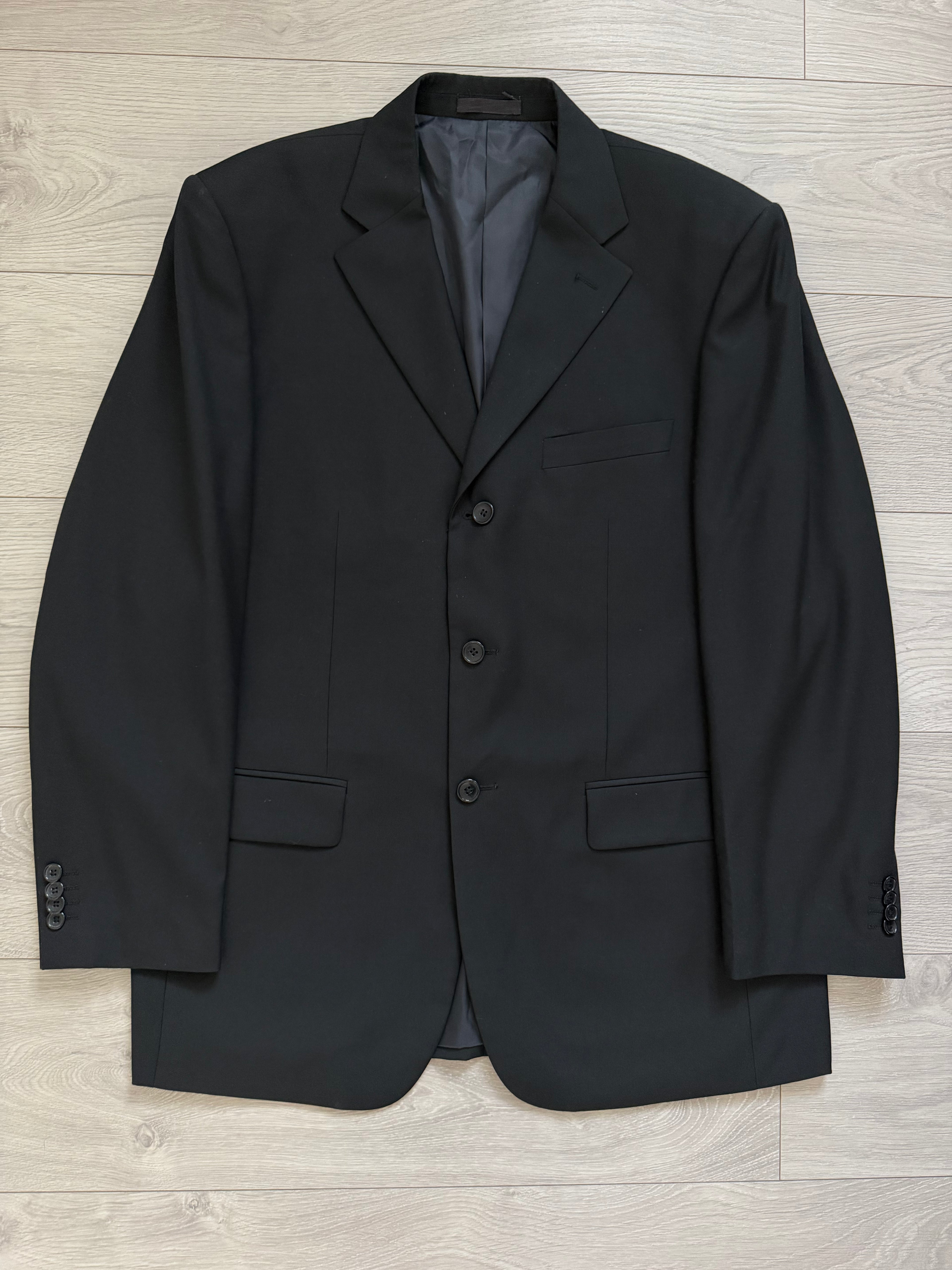 Armani 2000s 3B Black Wool Sport Jacket Blazer - Size XL