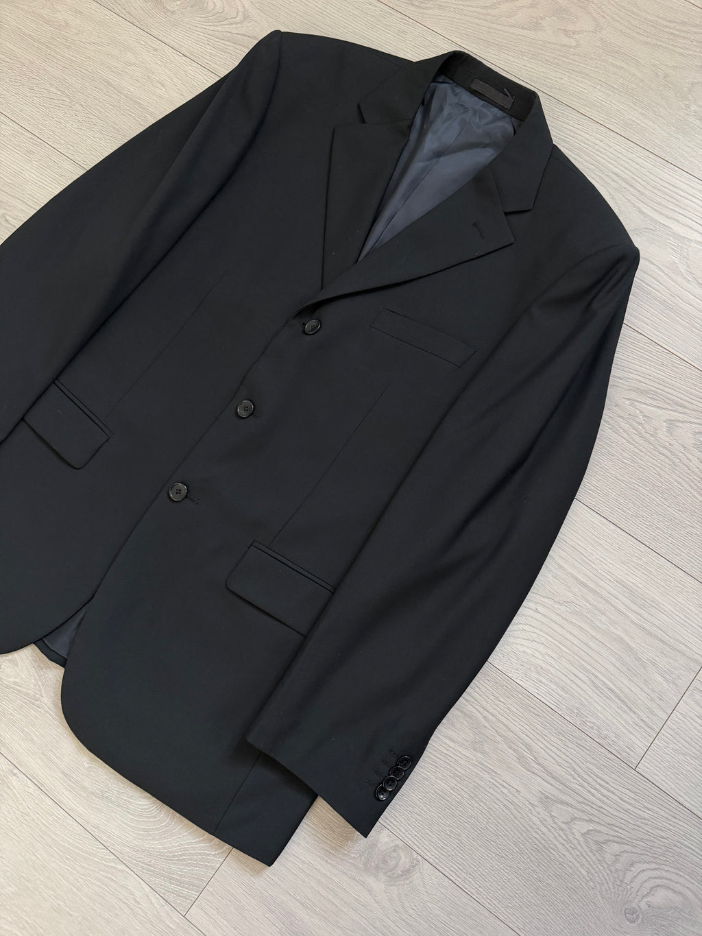 Armani 2000s 3B Black Wool Sport Jacket Blazer - Size XL