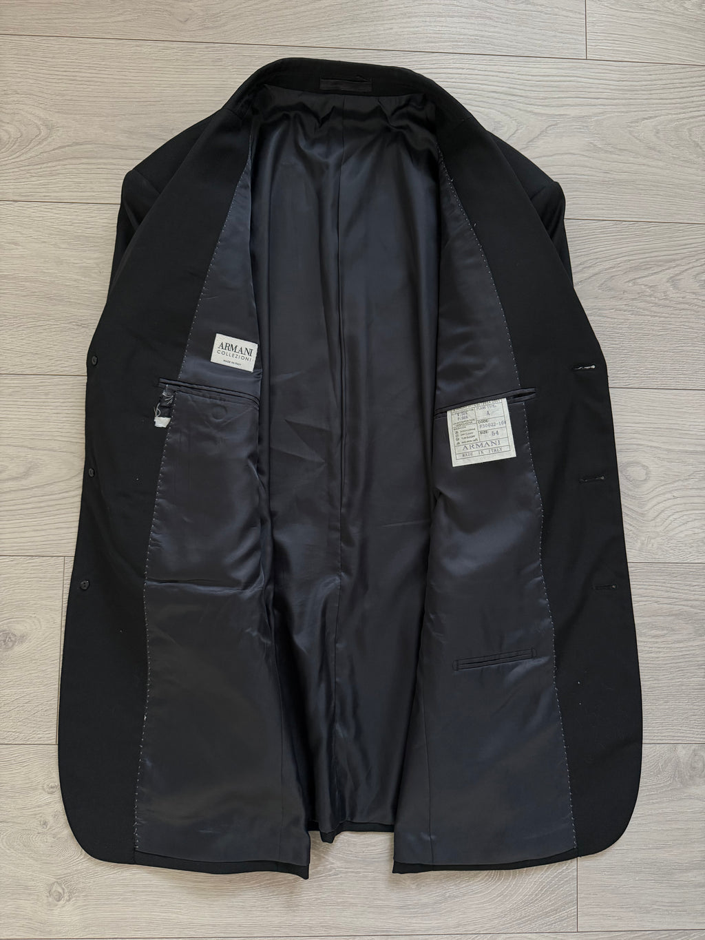 Armani 2000s 3B Black Wool Sport Jacket Blazer - Size XL