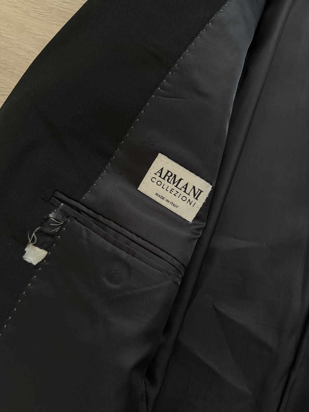 Armani 2000s 3B Black Wool Sport Jacket Blazer - Size XL