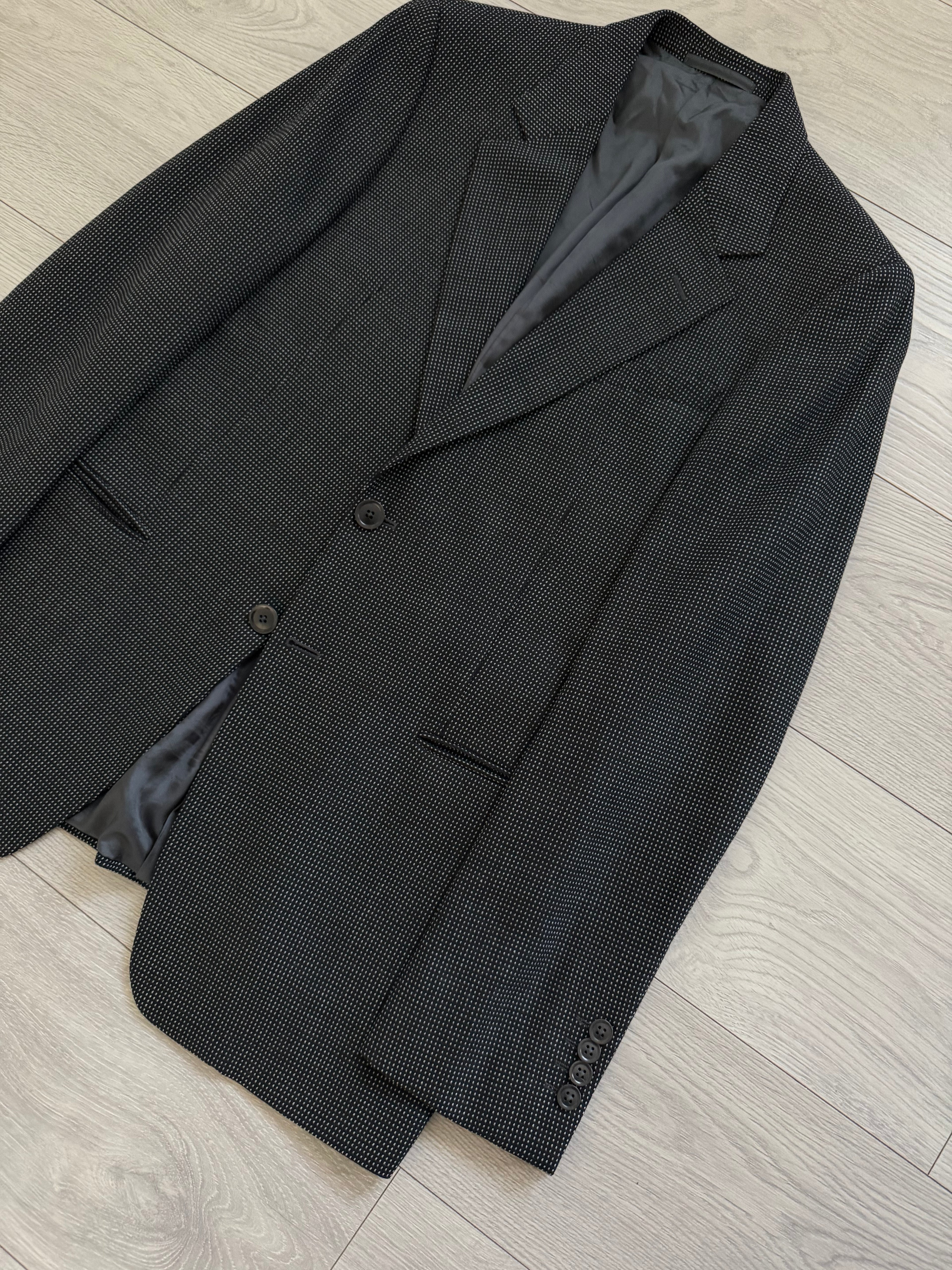 Armani 1990s 2B Wool Cashmere Textured Sport Jacket Blazer - Size M