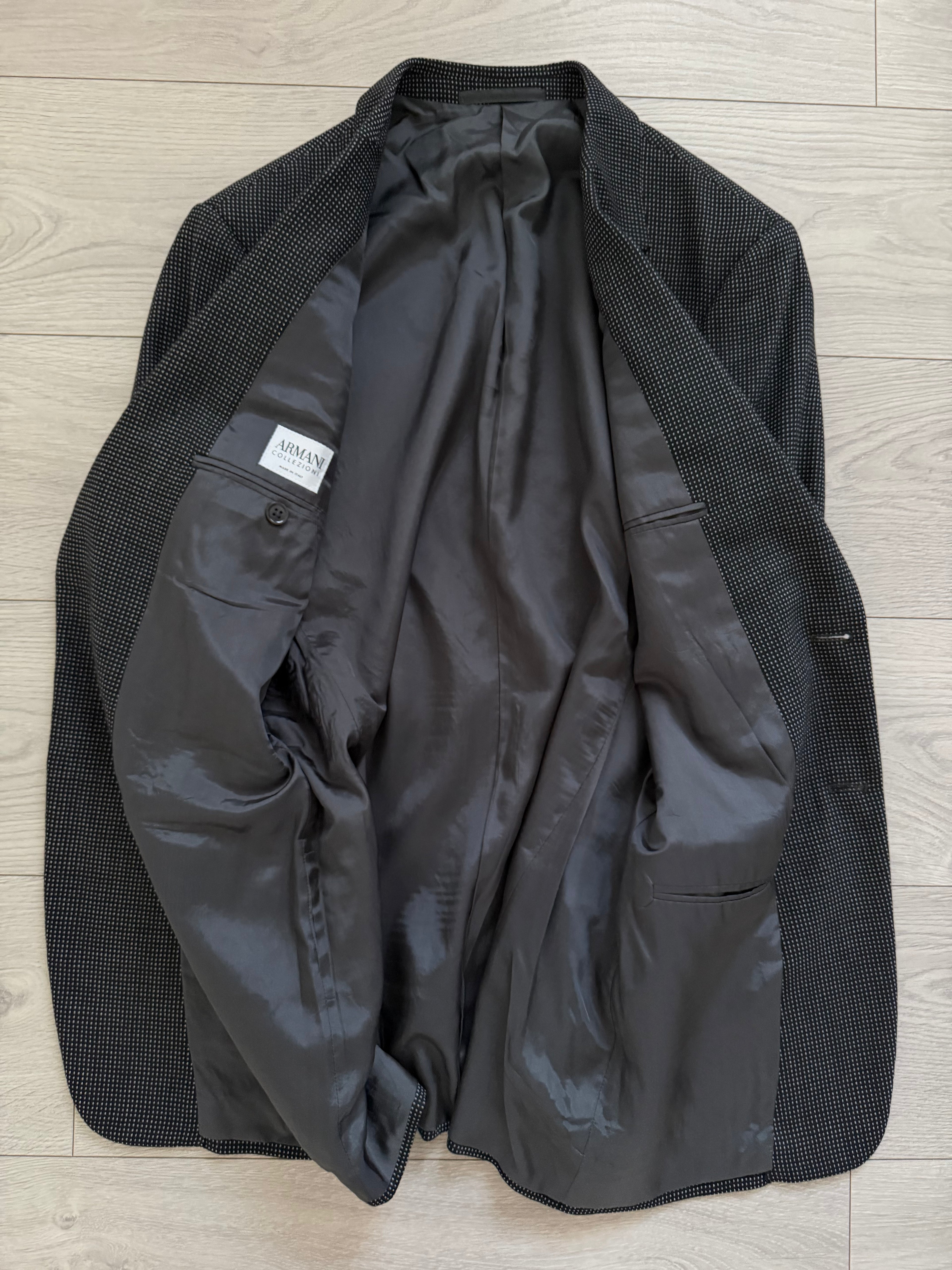 Armani 1990s 2B Wool Cashmere Textured Sport Jacket Blazer - Size M