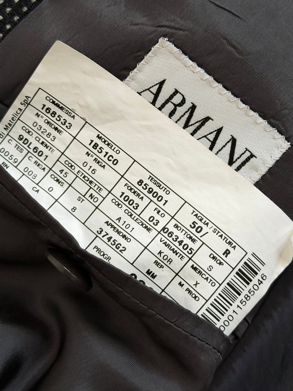 Armani 1990s 2B Wool Cashmere Textured Sport Jacket Blazer - Size M