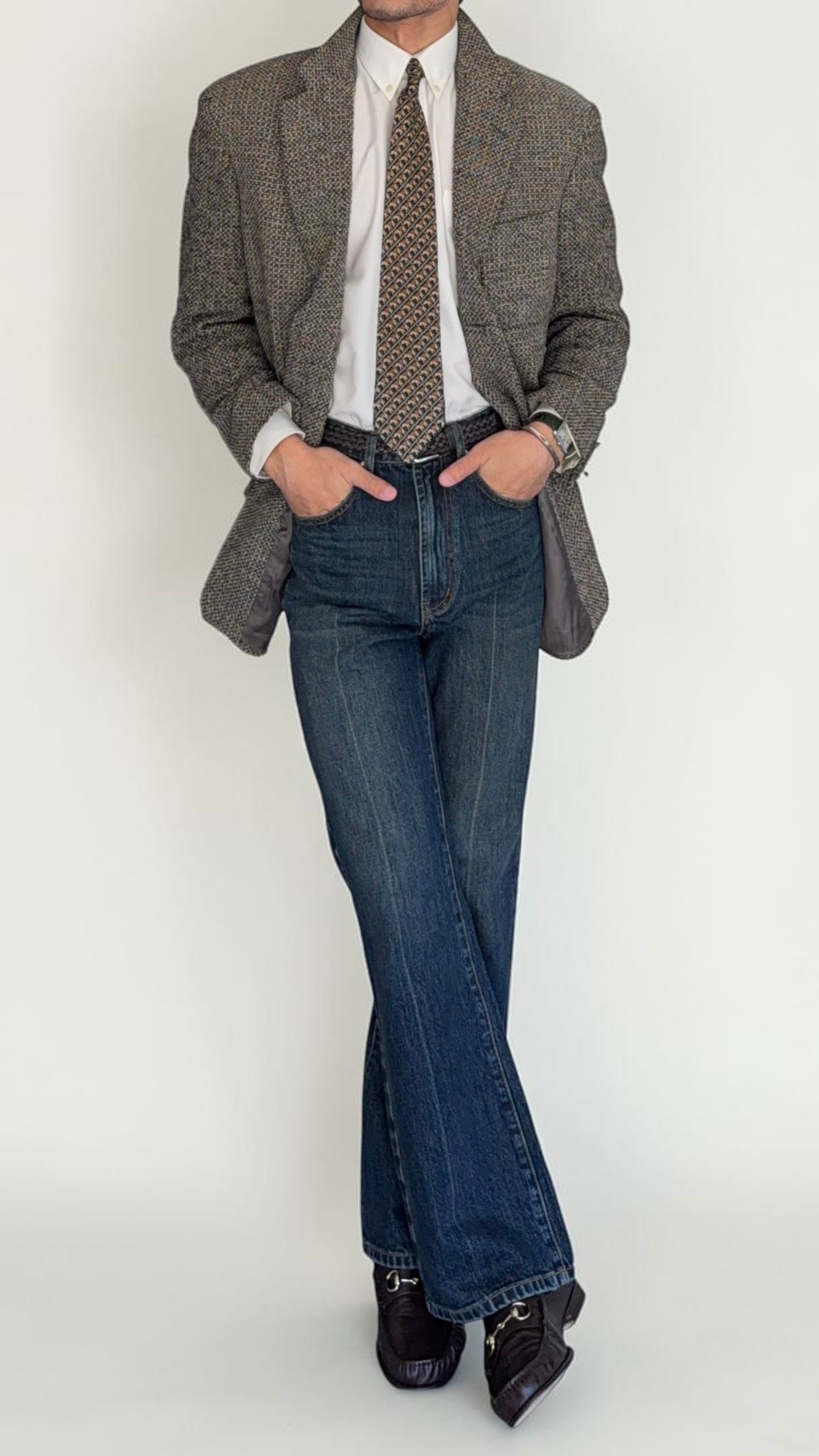 Canali 1980s 3B Textured Soft Wool Sport Jacket Blazer - Size M