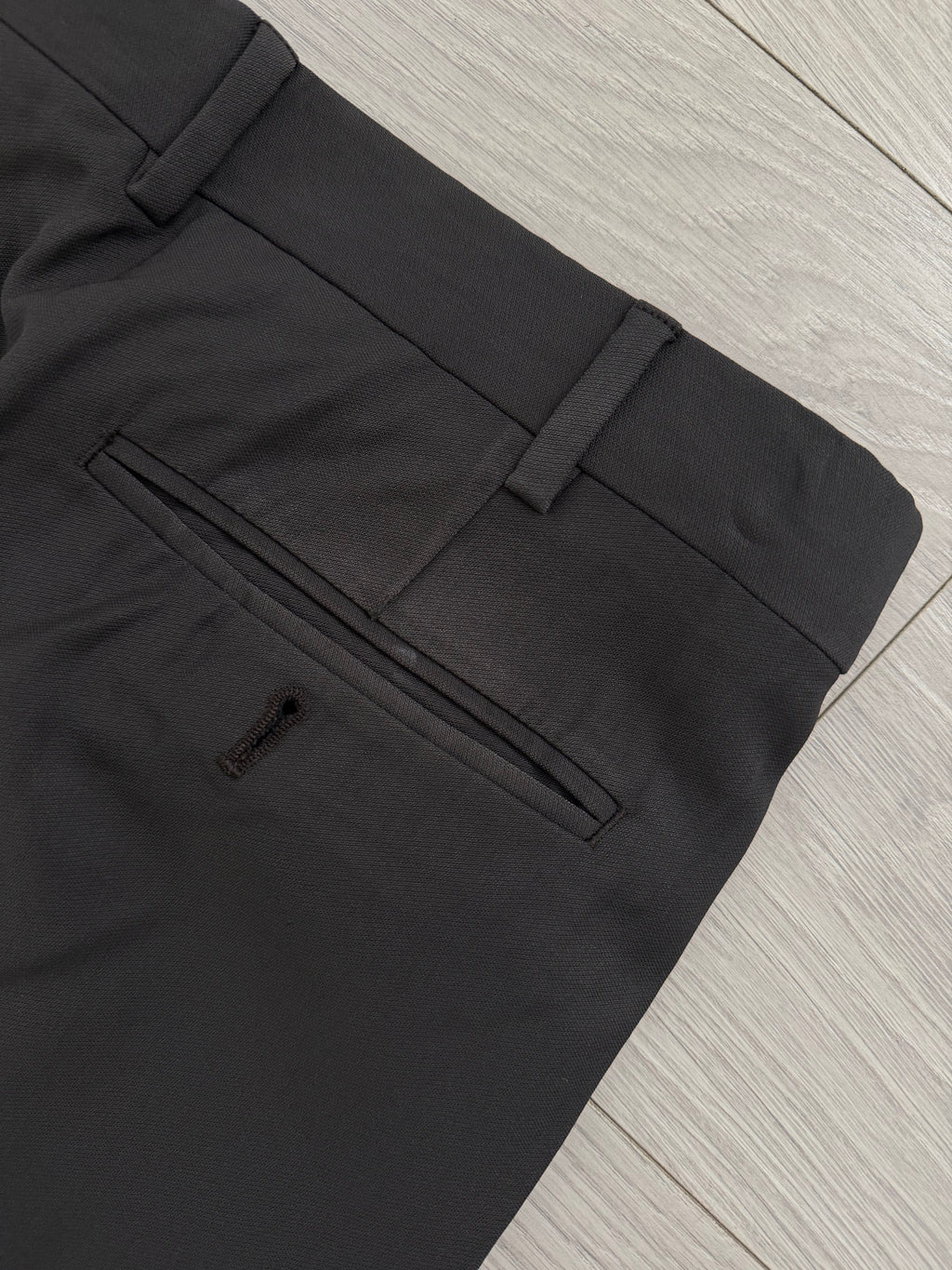 Armani 1990s Draped Wool Pleated Pants Gray - Size 34" Waist