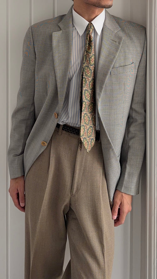 Armani 1990s 2B Textured Wool Silk Sport Jacket Blazer - Size M
