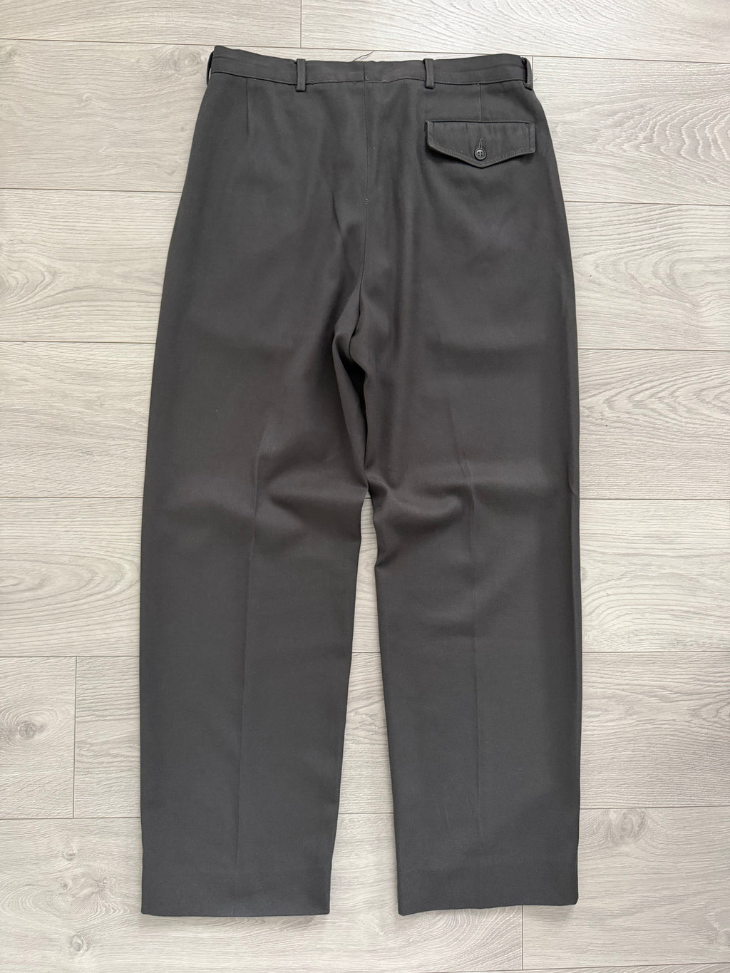 Emporio Armani 1990s Double Pleat Coin Pocket Cotton Pants - Size 33" Waist