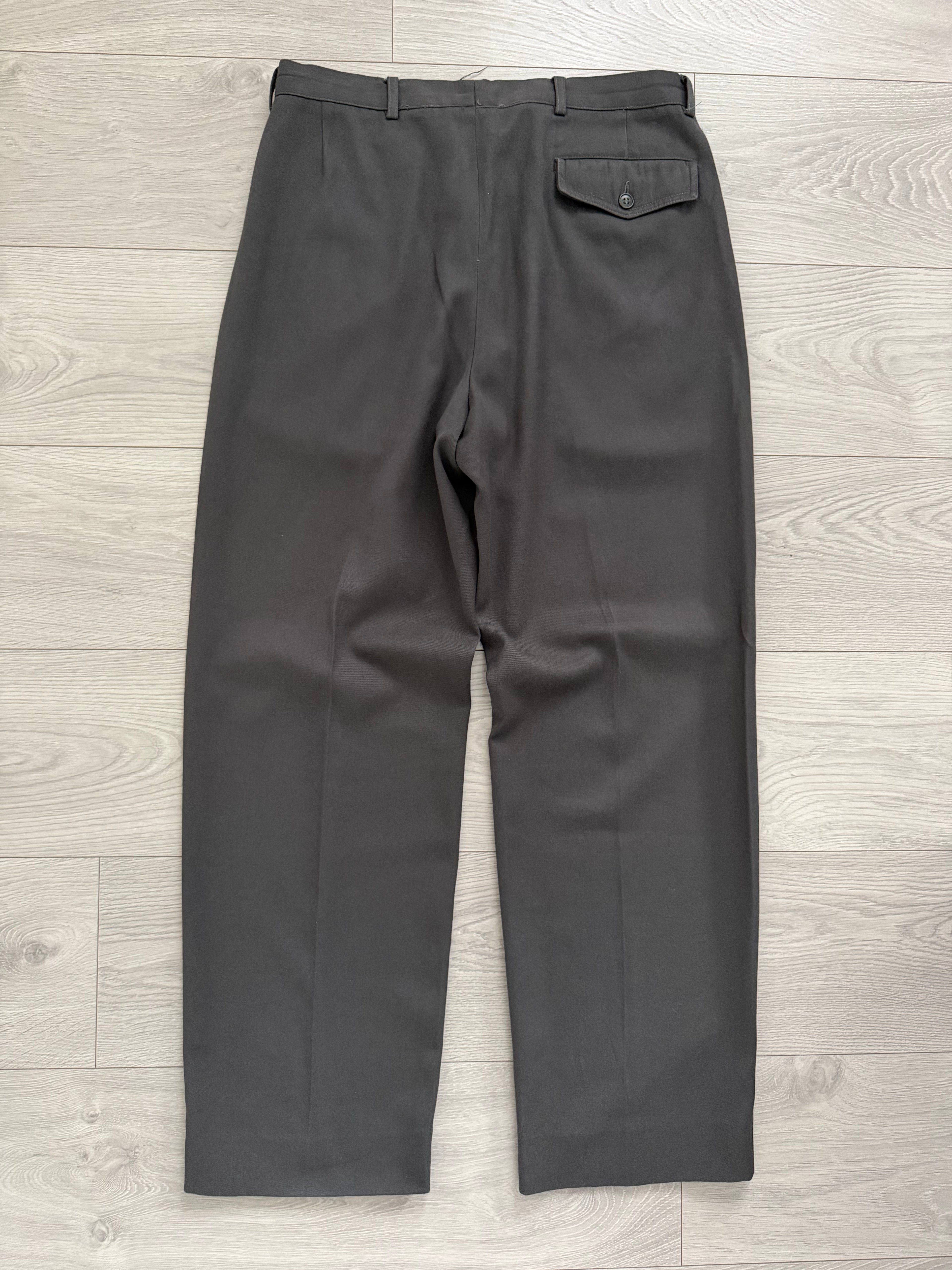 Emporio Armani 1990s Double Pleat Coin Pocket Cotton Pants - Size 33" Waist