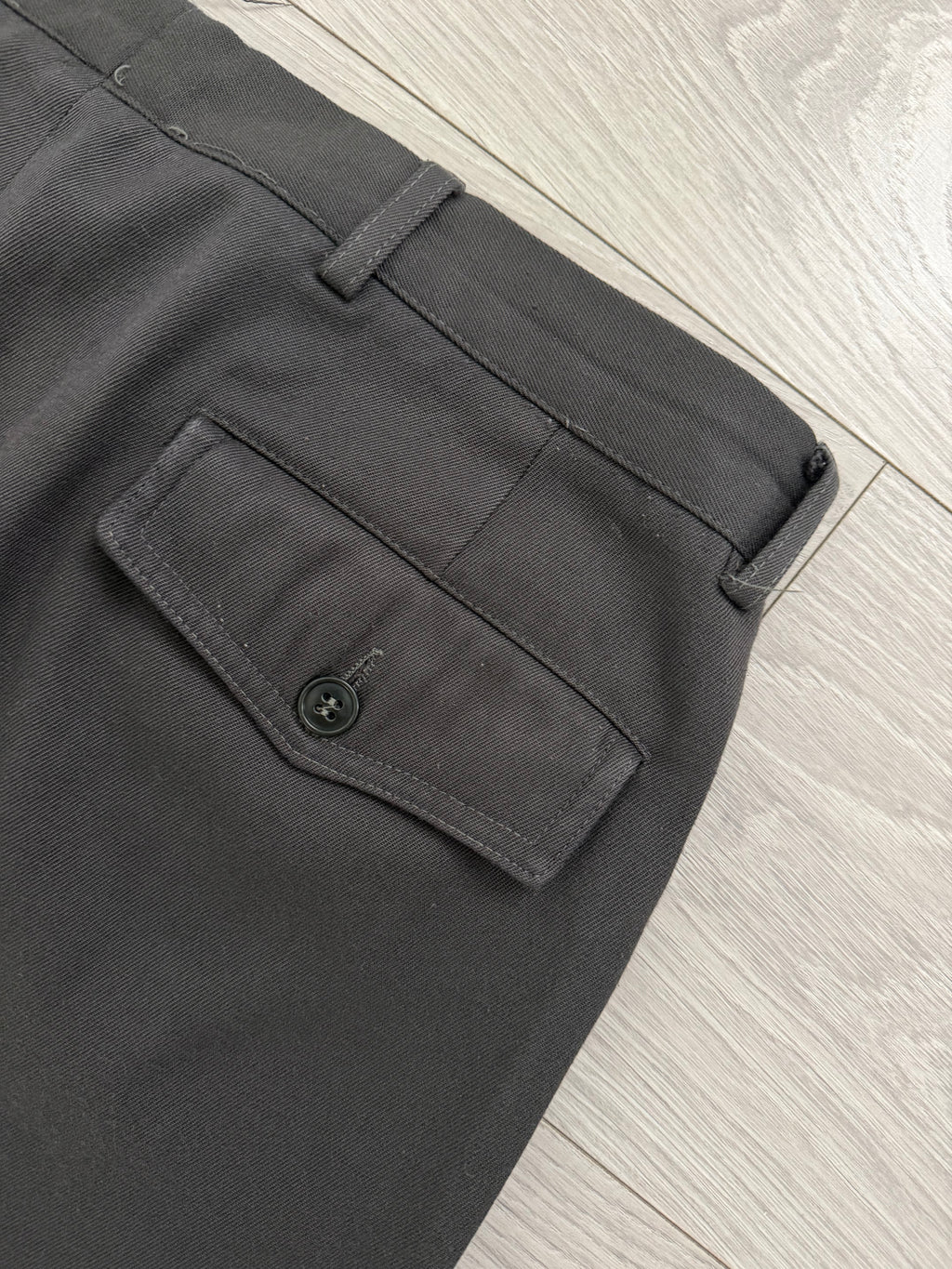 Emporio Armani 1990s Double Pleat Coin Pocket Cotton Pants - Size 33" Waist