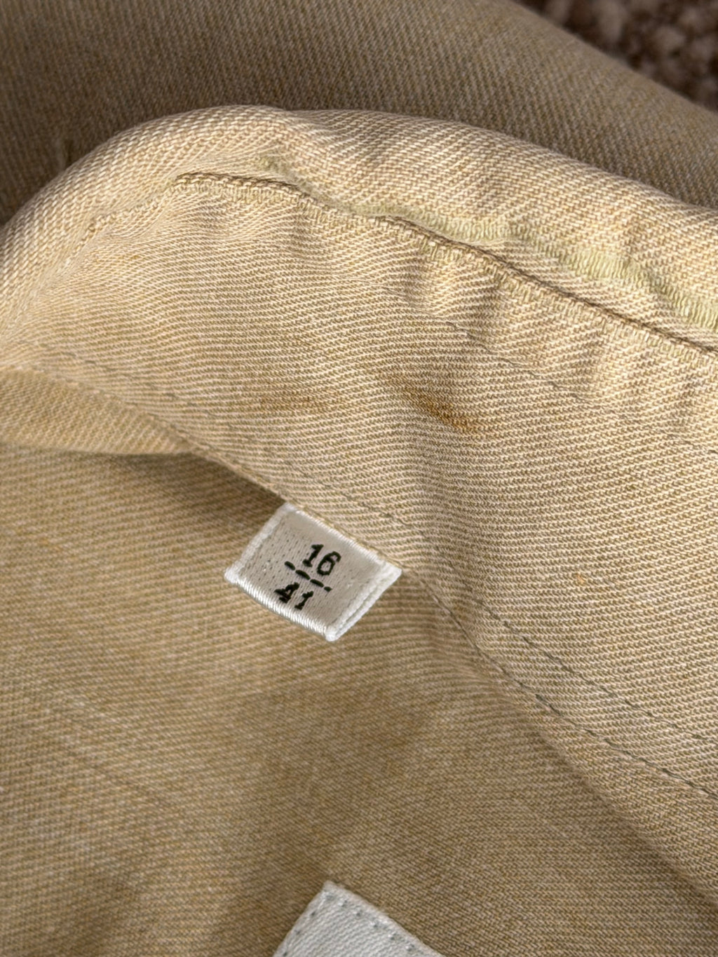 Valentino 1980s Slub Cotton Shirt Taupe Beige - Size L