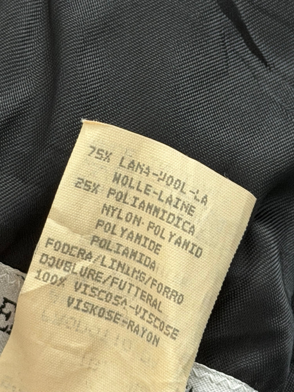 Emporio Armani 1990s Black Wool Overcoat - Size M