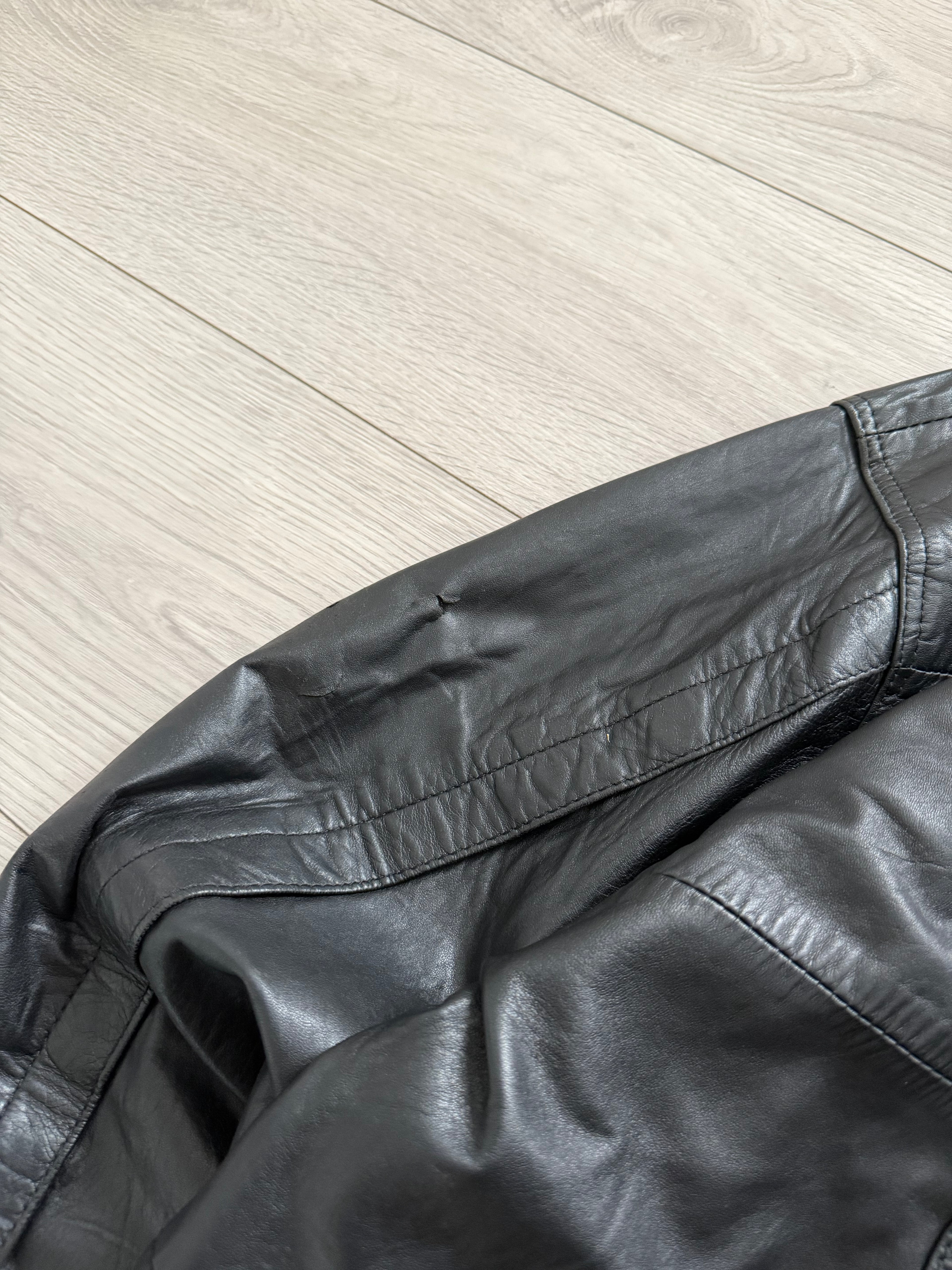 Valentino 1980s Panelled Soft Leather Jacket - Size L