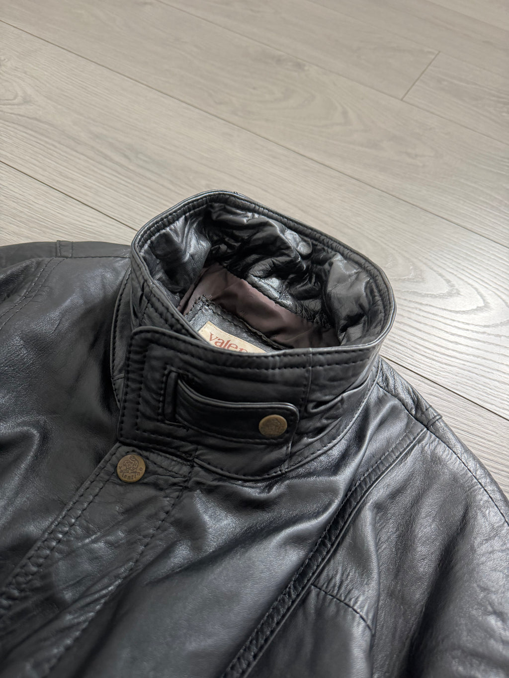 Valentino 1980s Panelled Soft Leather Jacket - Size L