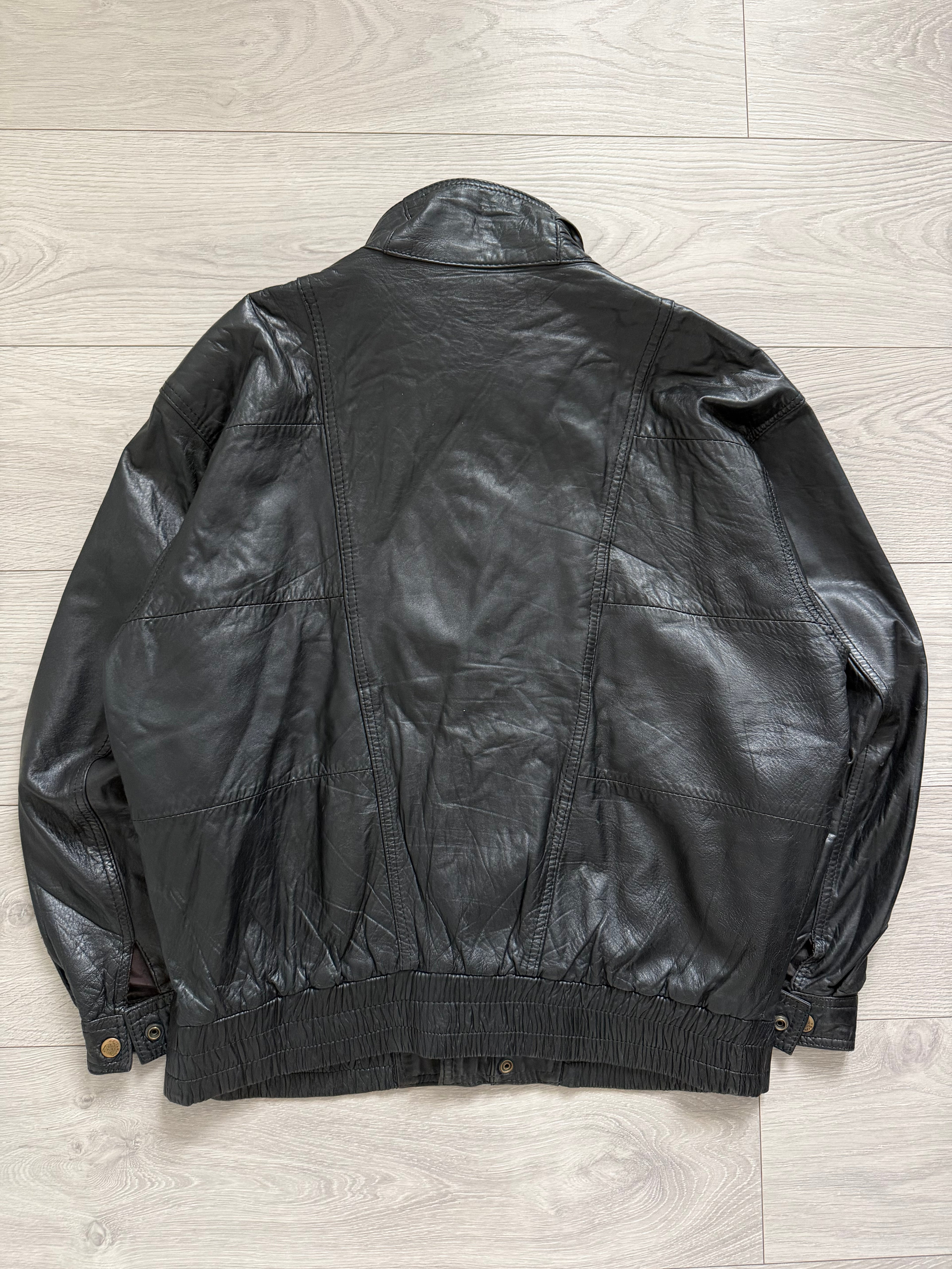 Valentino 1980s Panelled Soft Leather Jacket - Size L