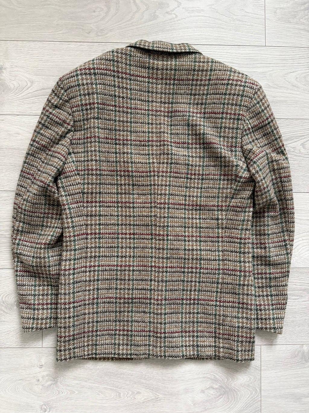 Emporio Armani 1980s 2B Wool Check Sport Jacket Blazer - Size M