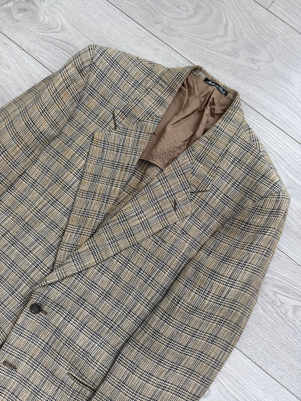 Giorgio Armani Mainline 1980s Linen Cotton 2B Textured Sport Jacket Blazer - Size M