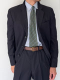 Armani 1990s 3B Super 150s Navy Pleated Wool Suit - Size M Jacket / 32" Waist