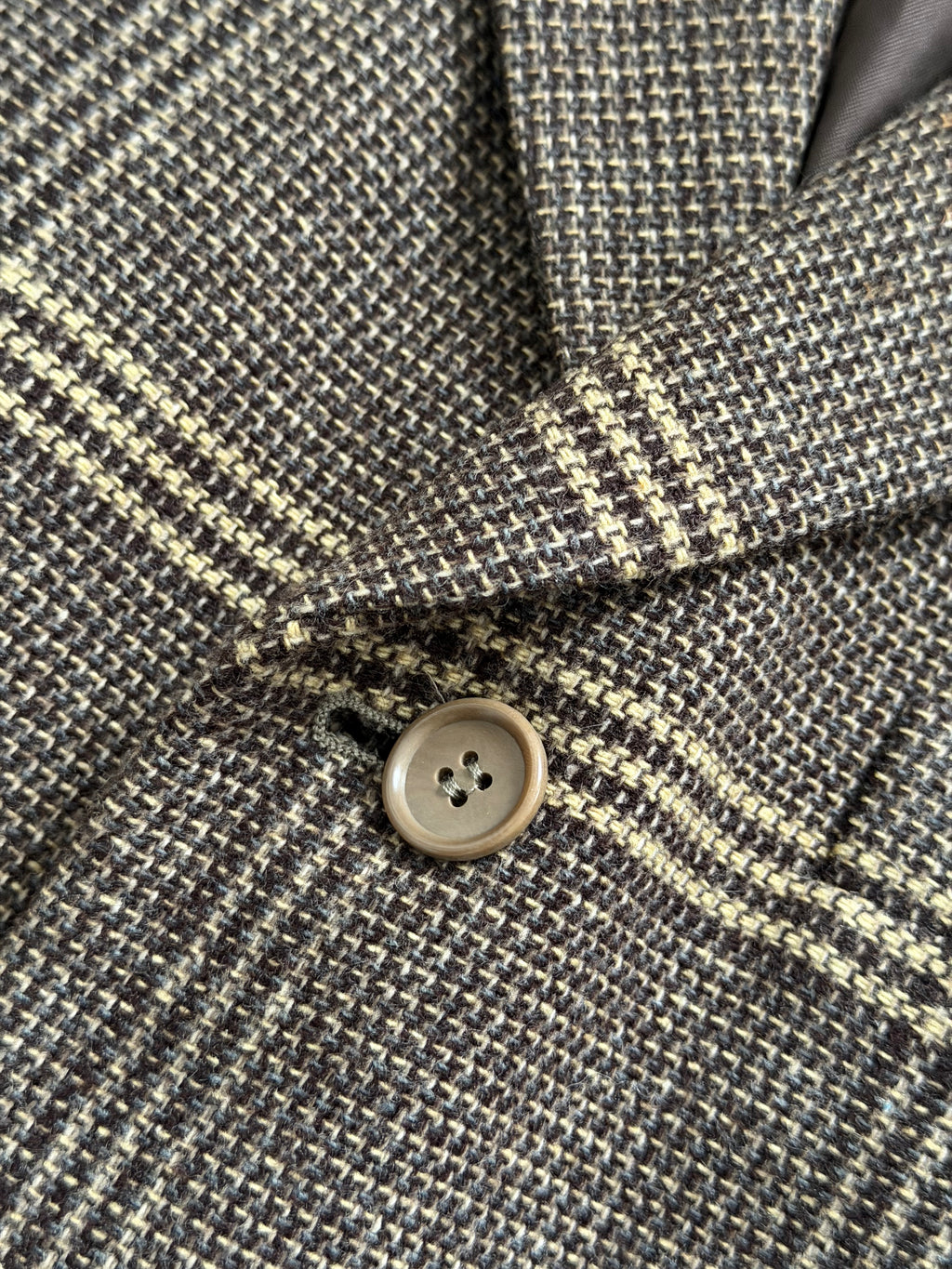 Emporio Armani 1990s 3B Check Wool Sport Jacket Blazer - Size M