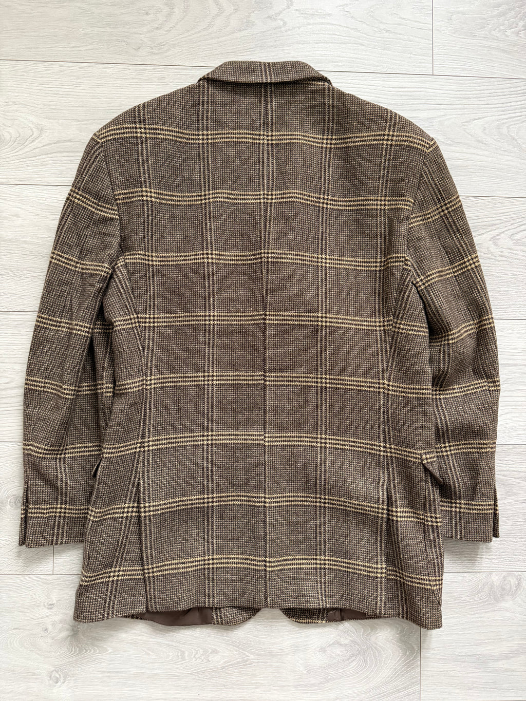 Emporio Armani 1990s 3B Check Wool Sport Jacket Blazer - Size M