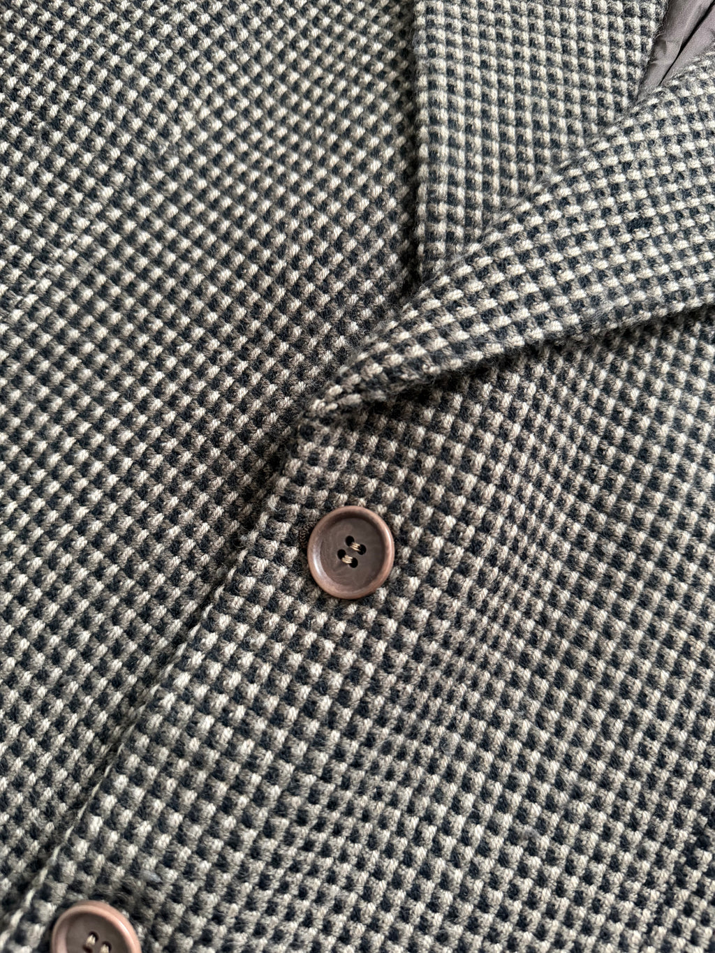 Giorgio Armani 1980s 3B Wool Cashmere Textured Brown Sport Jacket Blazer - Size M