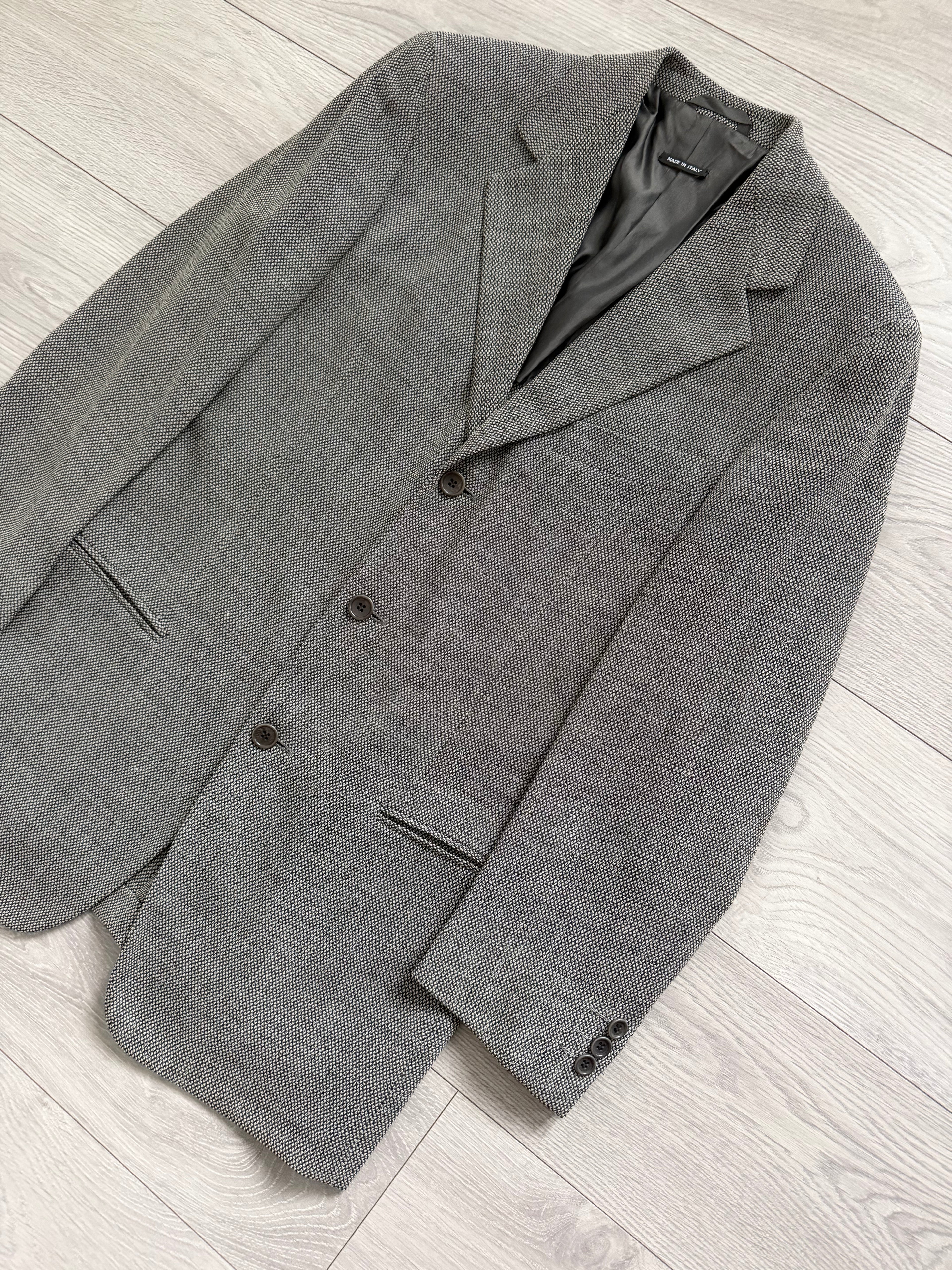 Hilton Vestimenta Armani 1996 3B Textured Wool Sport Jacket Blazer - Size S