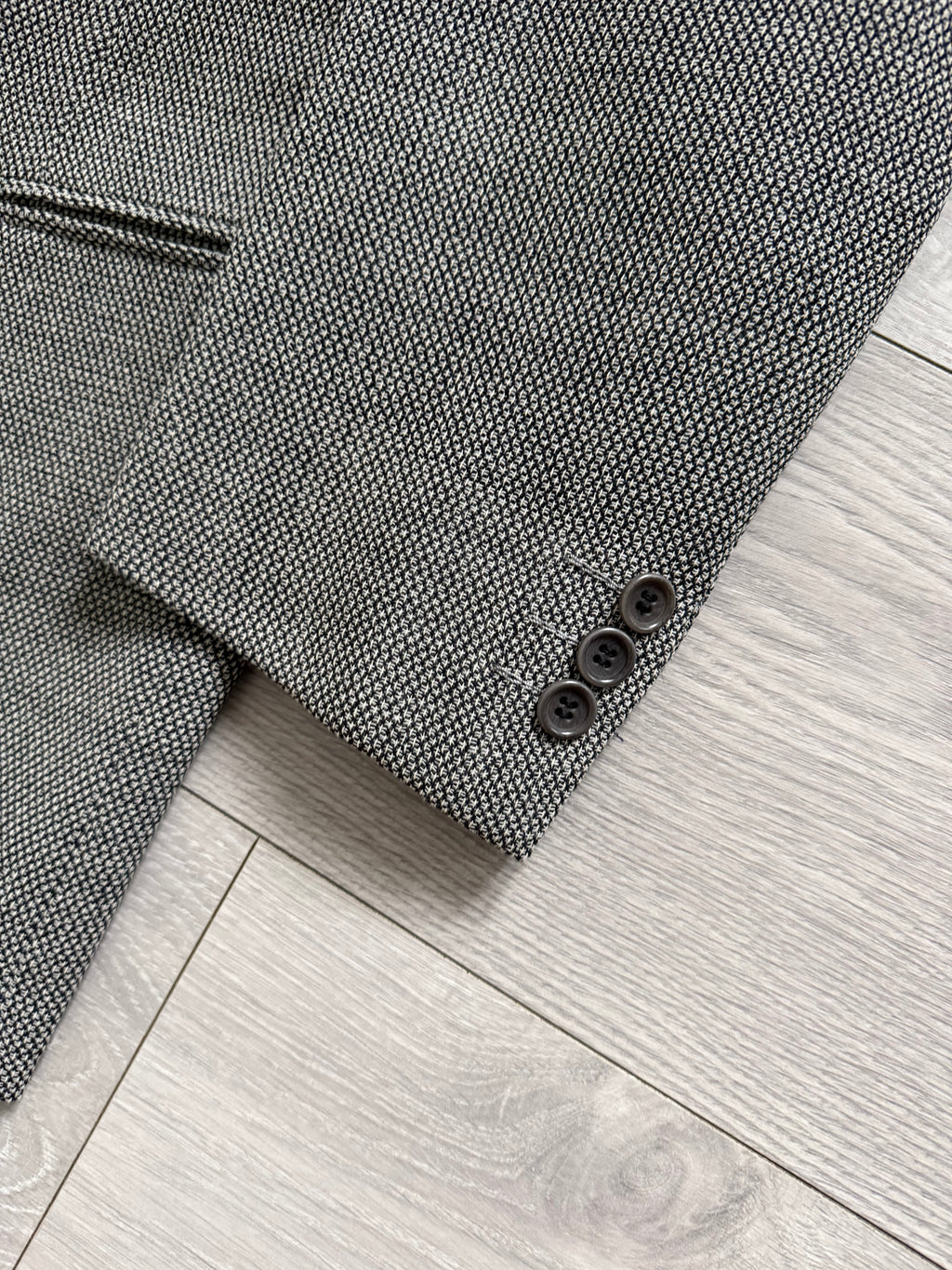 Hilton Vestimenta Armani 1996 3B Textured Wool Sport Jacket Blazer - Size S