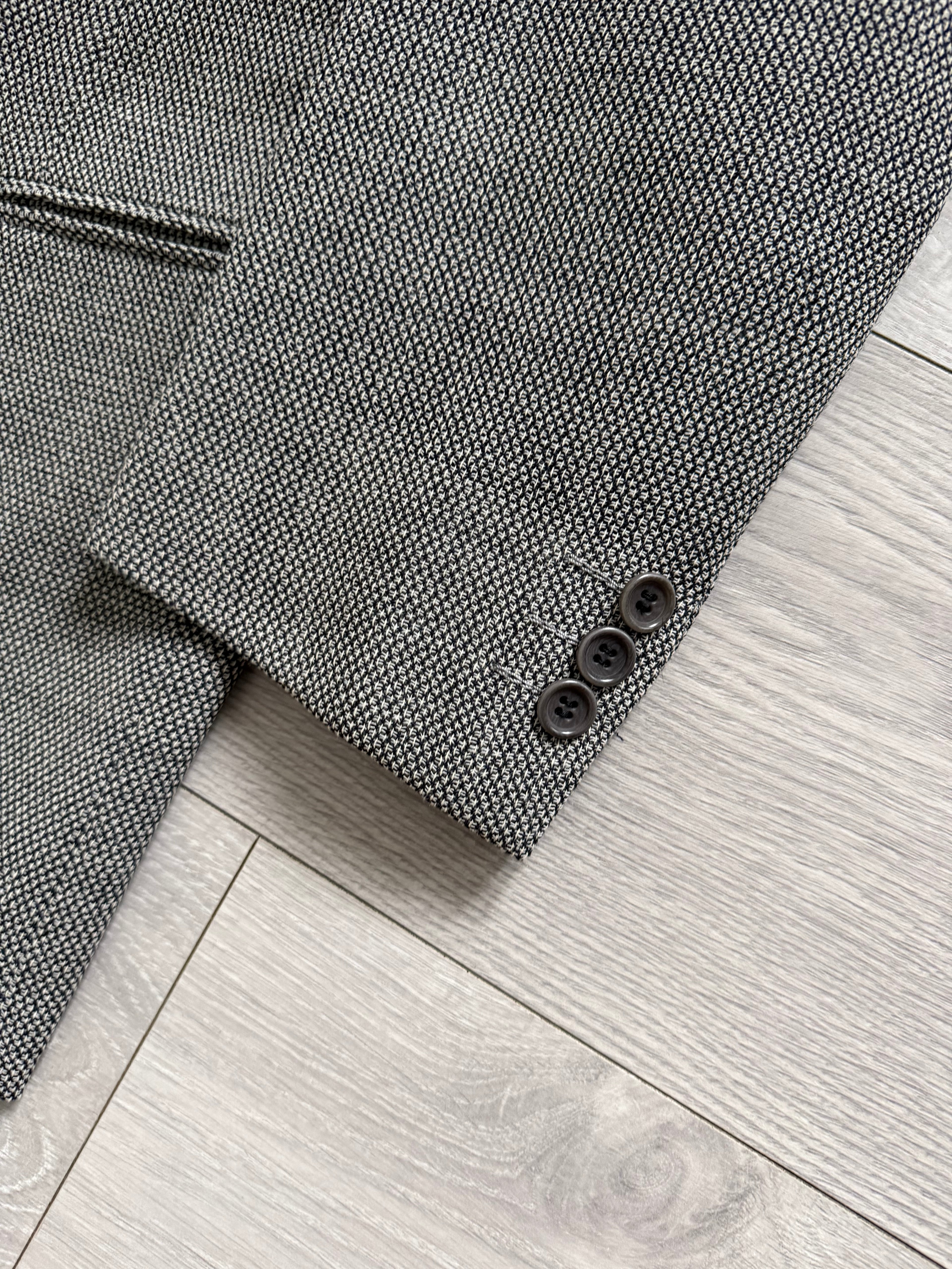 Hilton Vestimenta Armani 1996 3B Textured Wool Sport Jacket Blazer - Size S