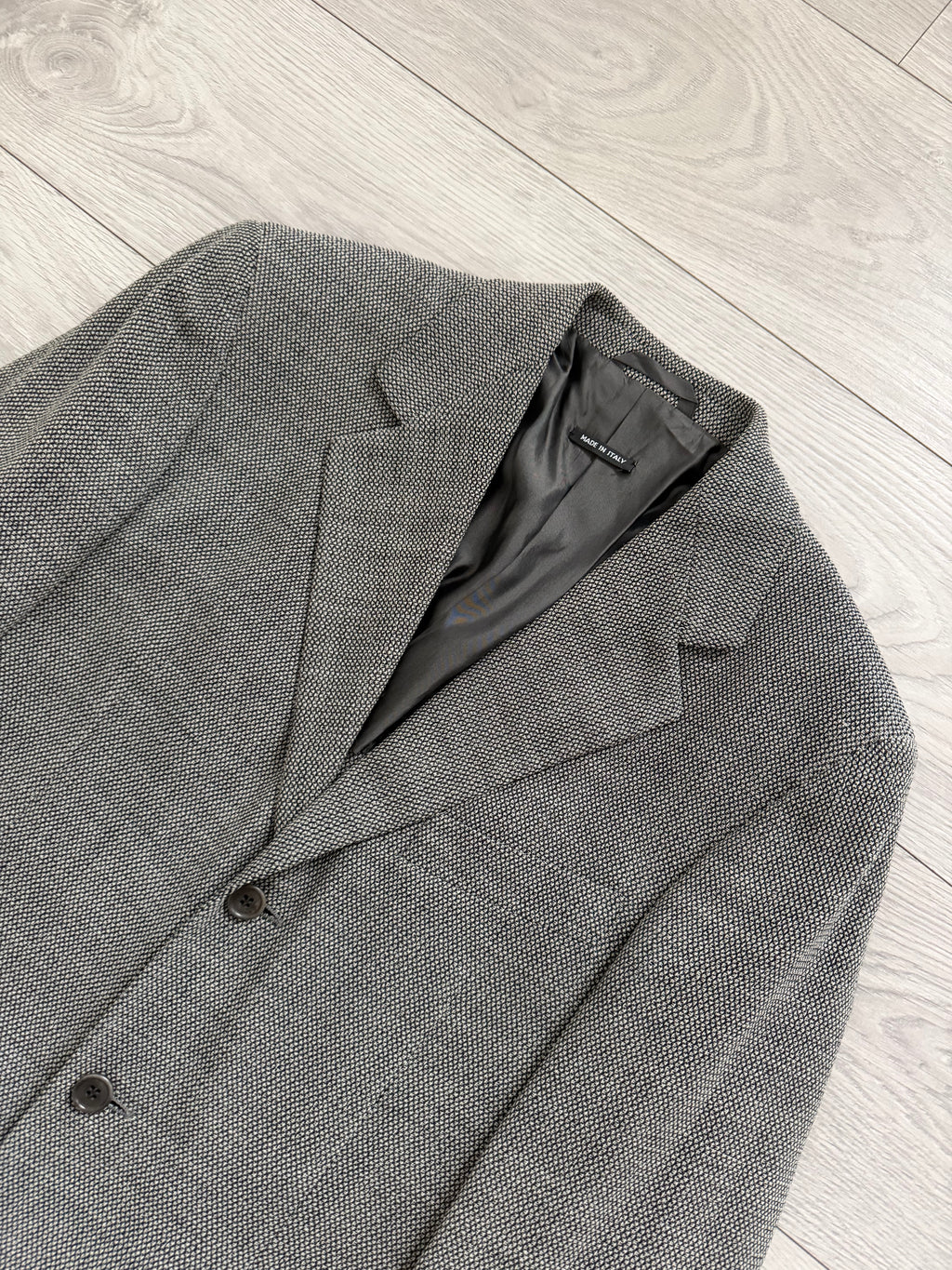 Hilton Vestimenta Armani 1996 3B Textured Wool Sport Jacket Blazer - Size S