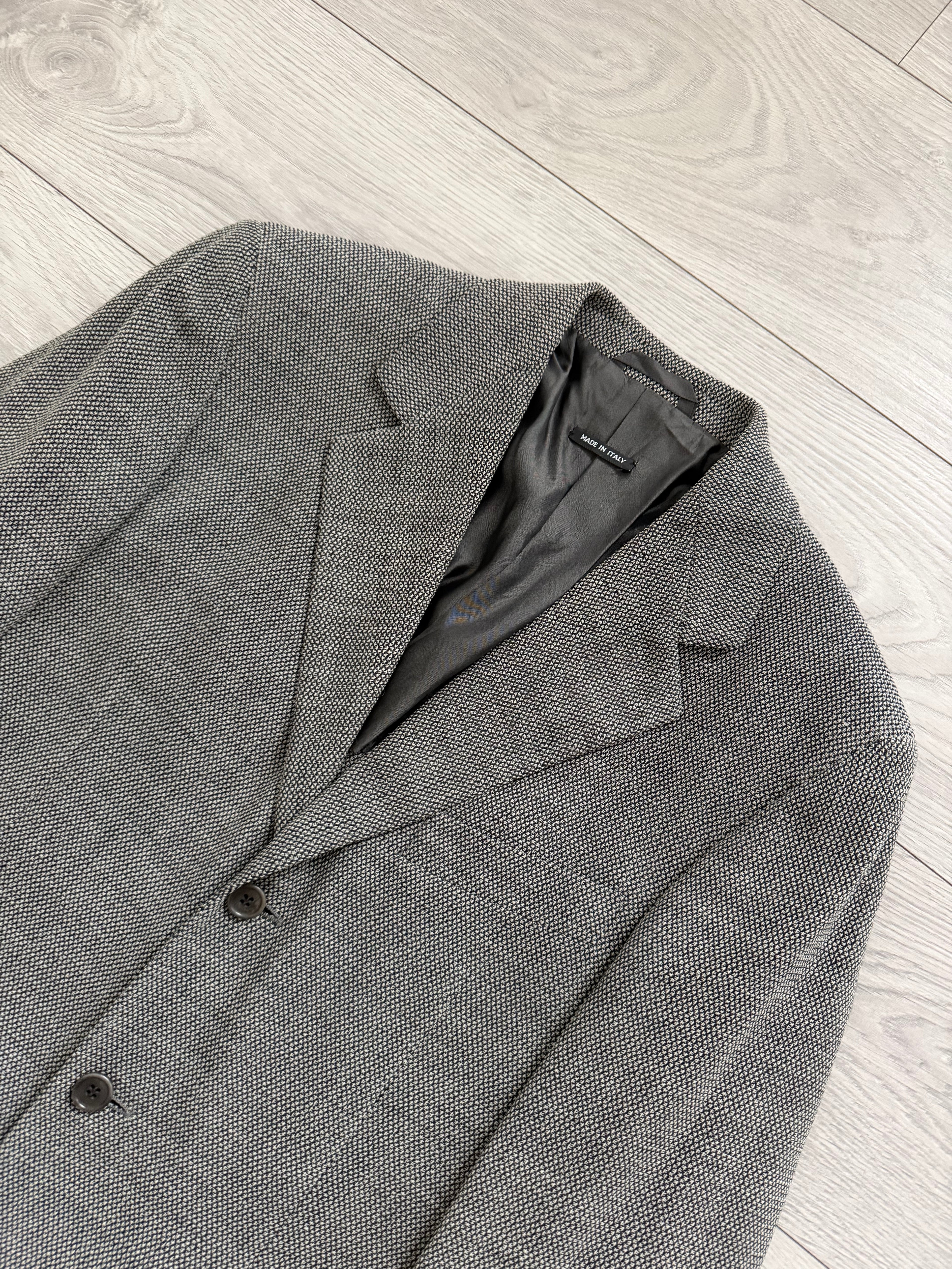 Hilton Vestimenta Armani 1996 3B Textured Wool Sport Jacket Blazer - Size S