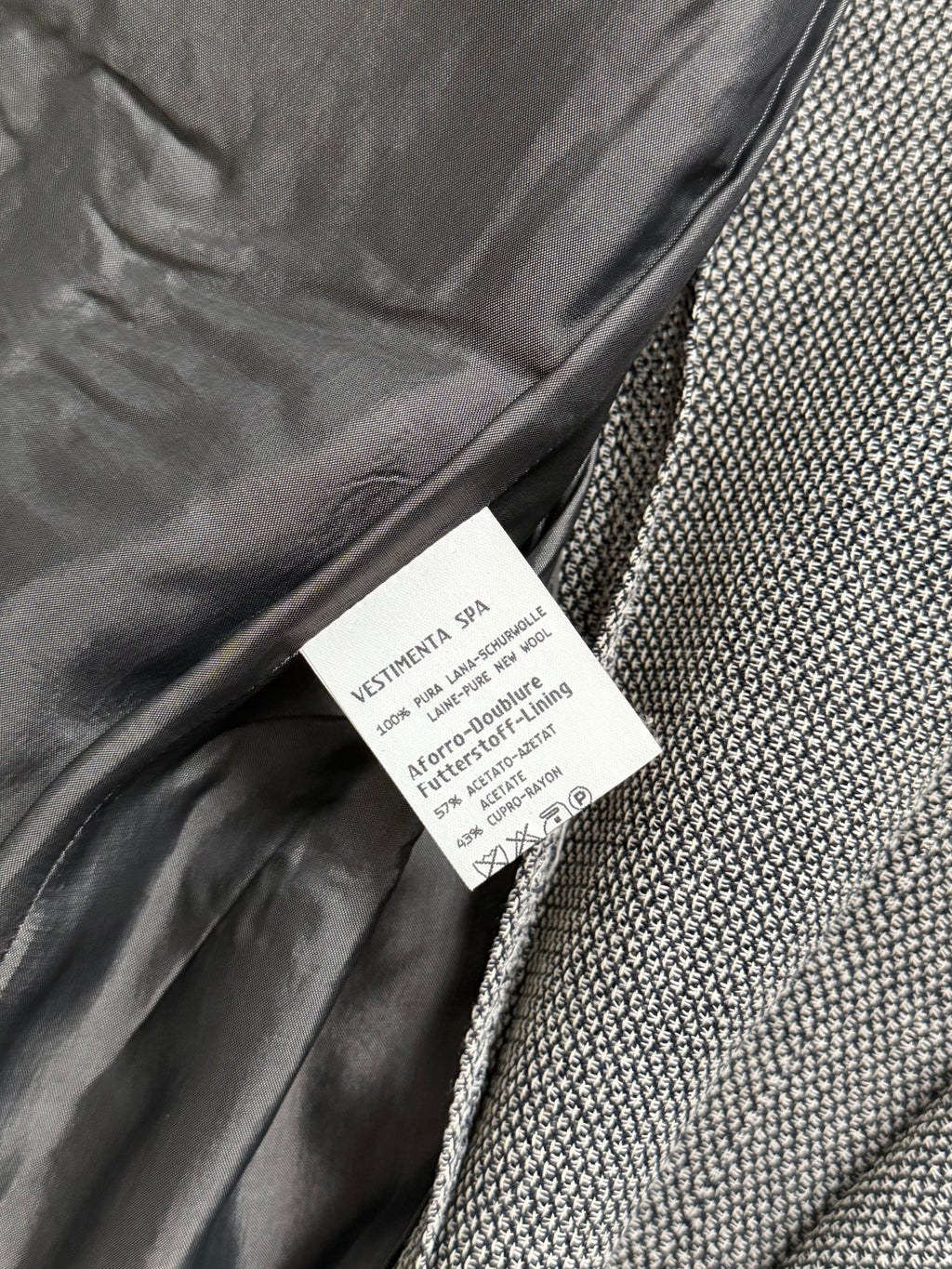 Hilton Vestimenta Armani 1996 3B Textured Wool Sport Jacket Blazer - Size S