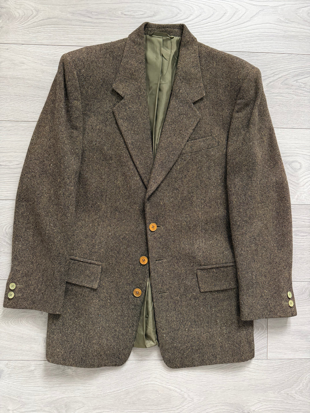 Basile 1980s Asymmetric 3B Textured Wool Sport Jacket Blazer - Size S